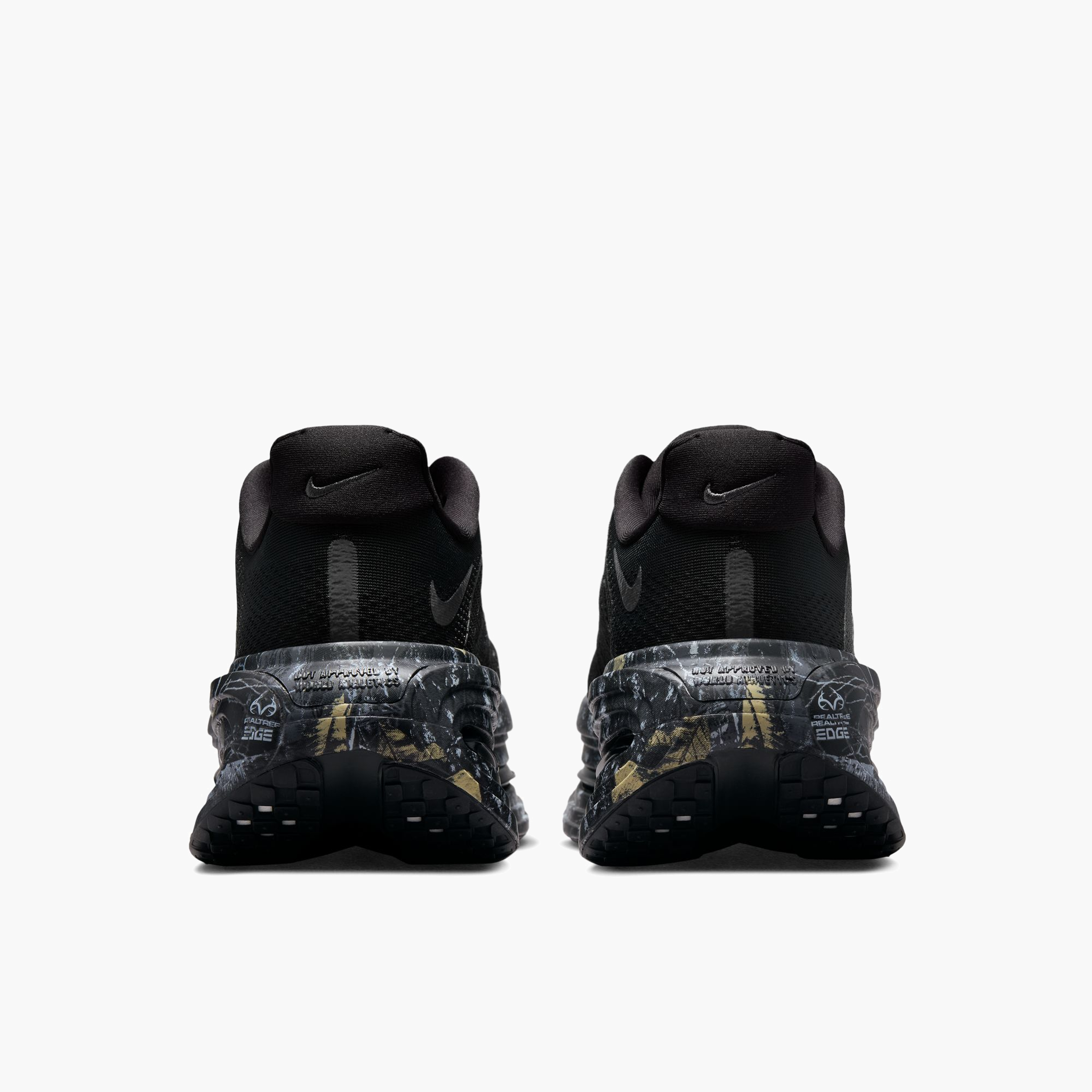 Heel angle shot of Men's Vomero Premium in Black / Mtlc Dark Grey-Dk Smoke Grey
