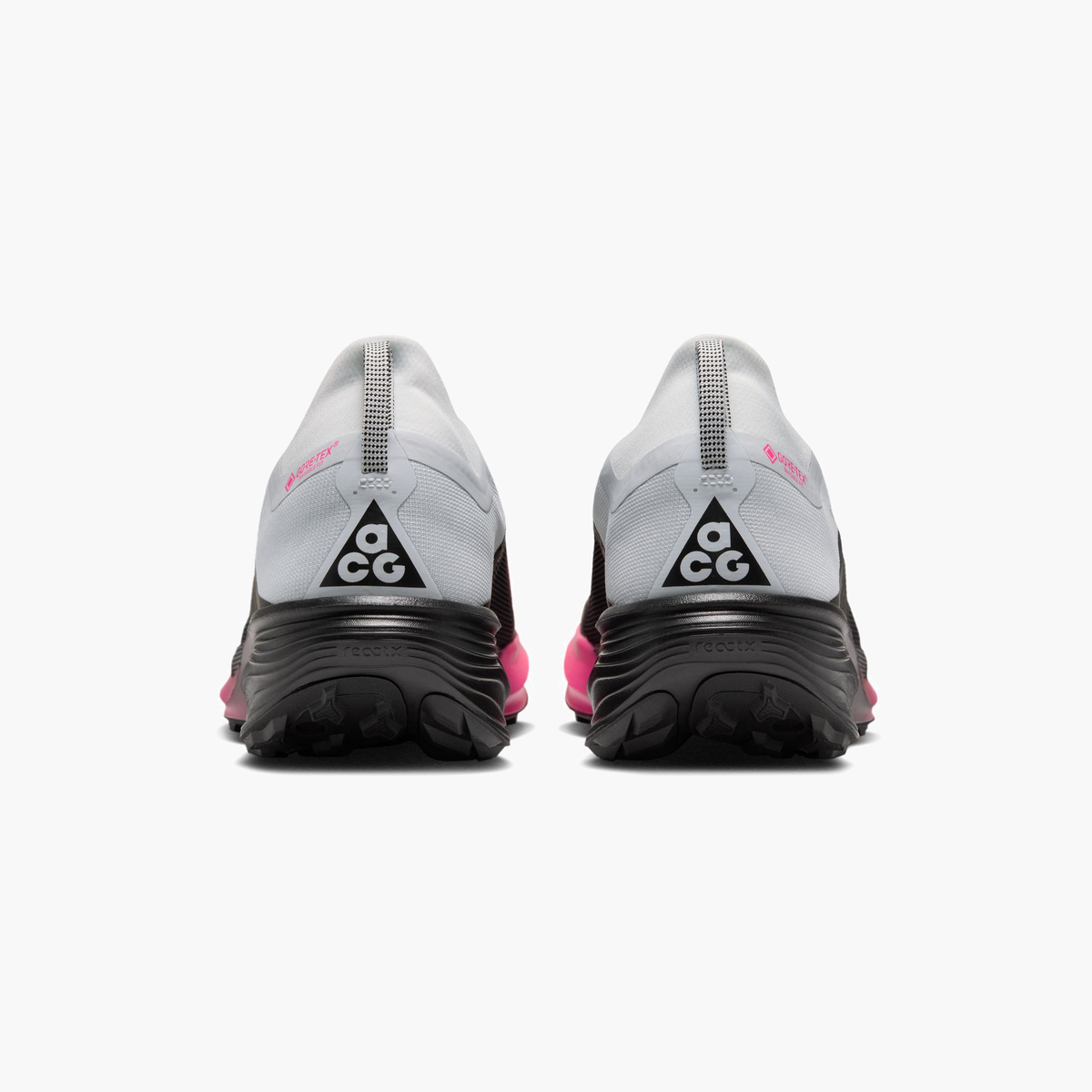 Heel angle shot of Men's ACG Pegasus Gore-Tex in Pure Platinum / Pure Platinum-Black