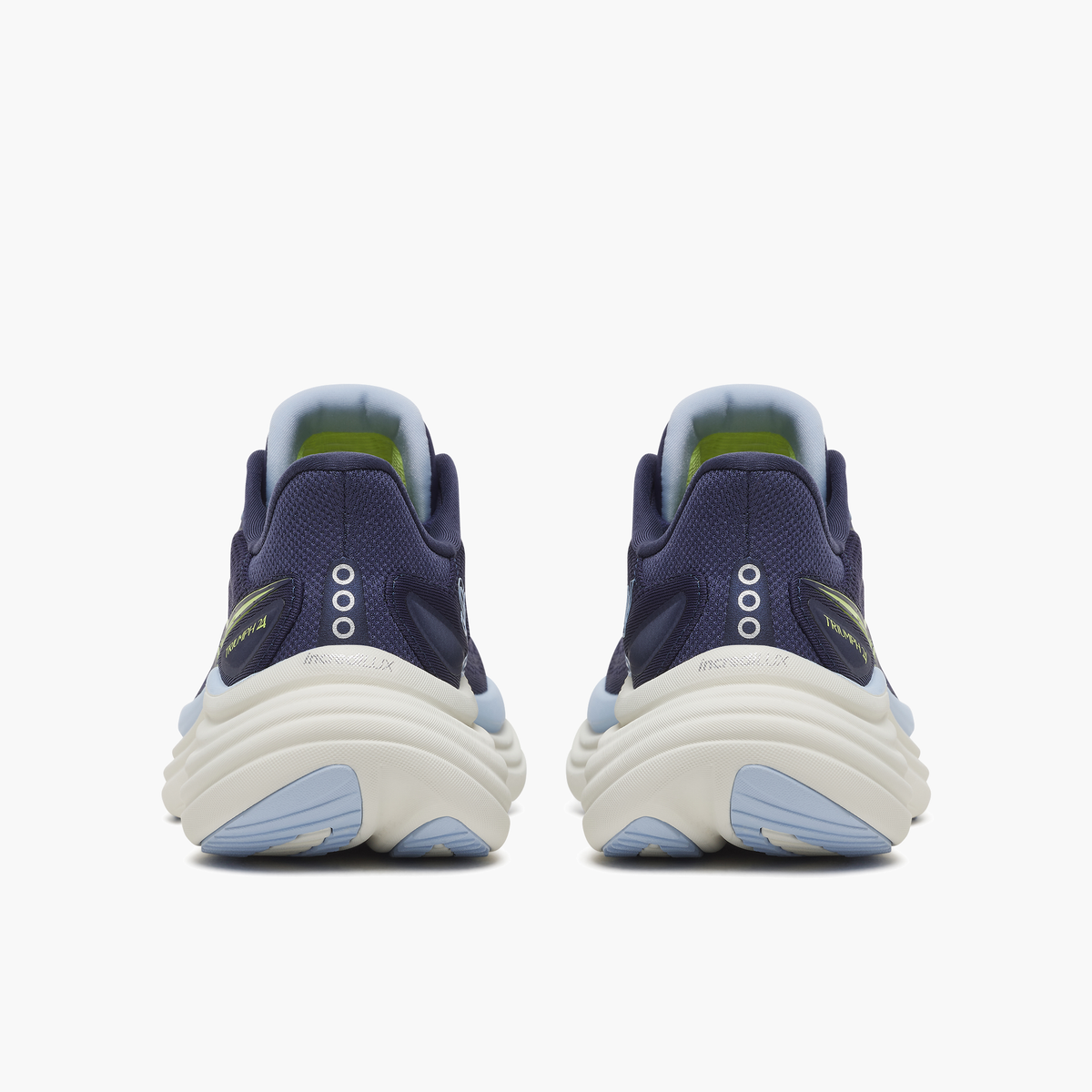 Heel angle shot of Women's Triumph 24 in Naval / Quartz