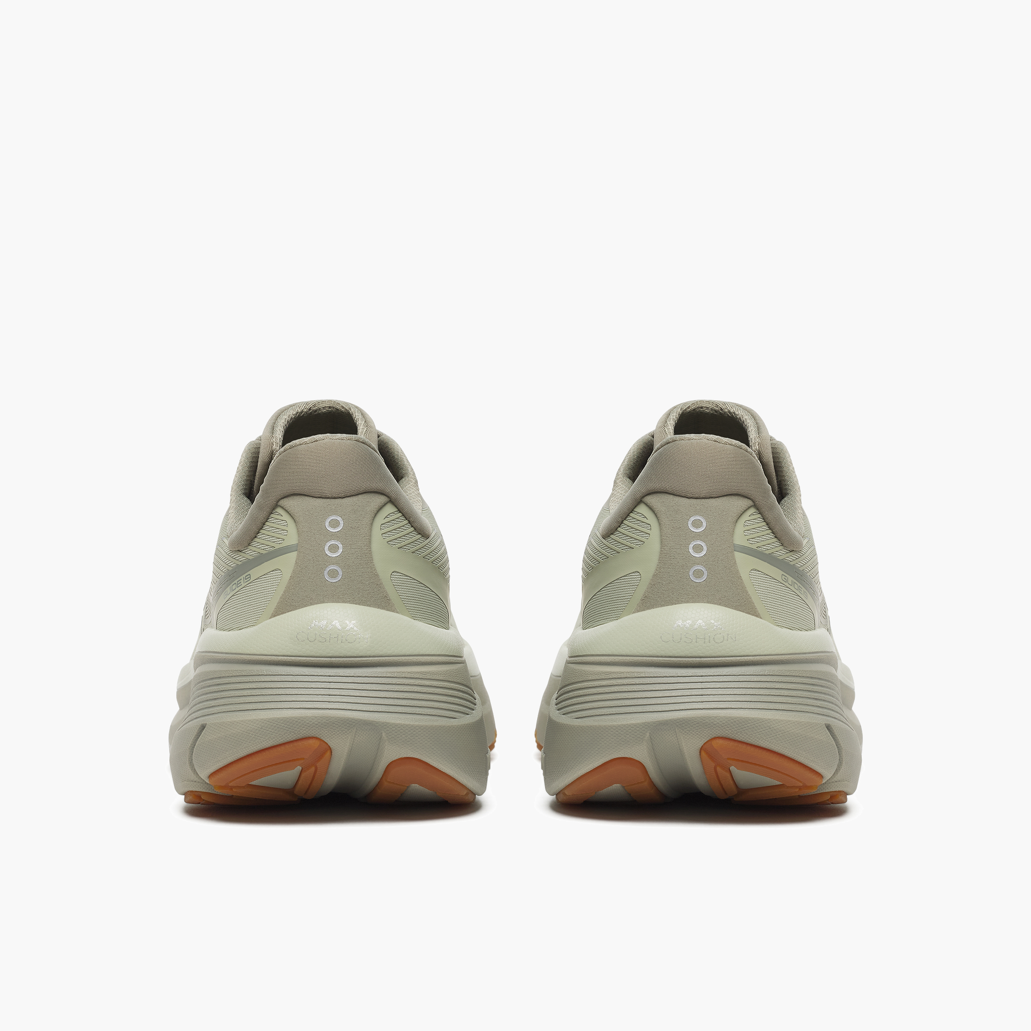Heel angle shot of Men's Guide 19 in Sage / Gum