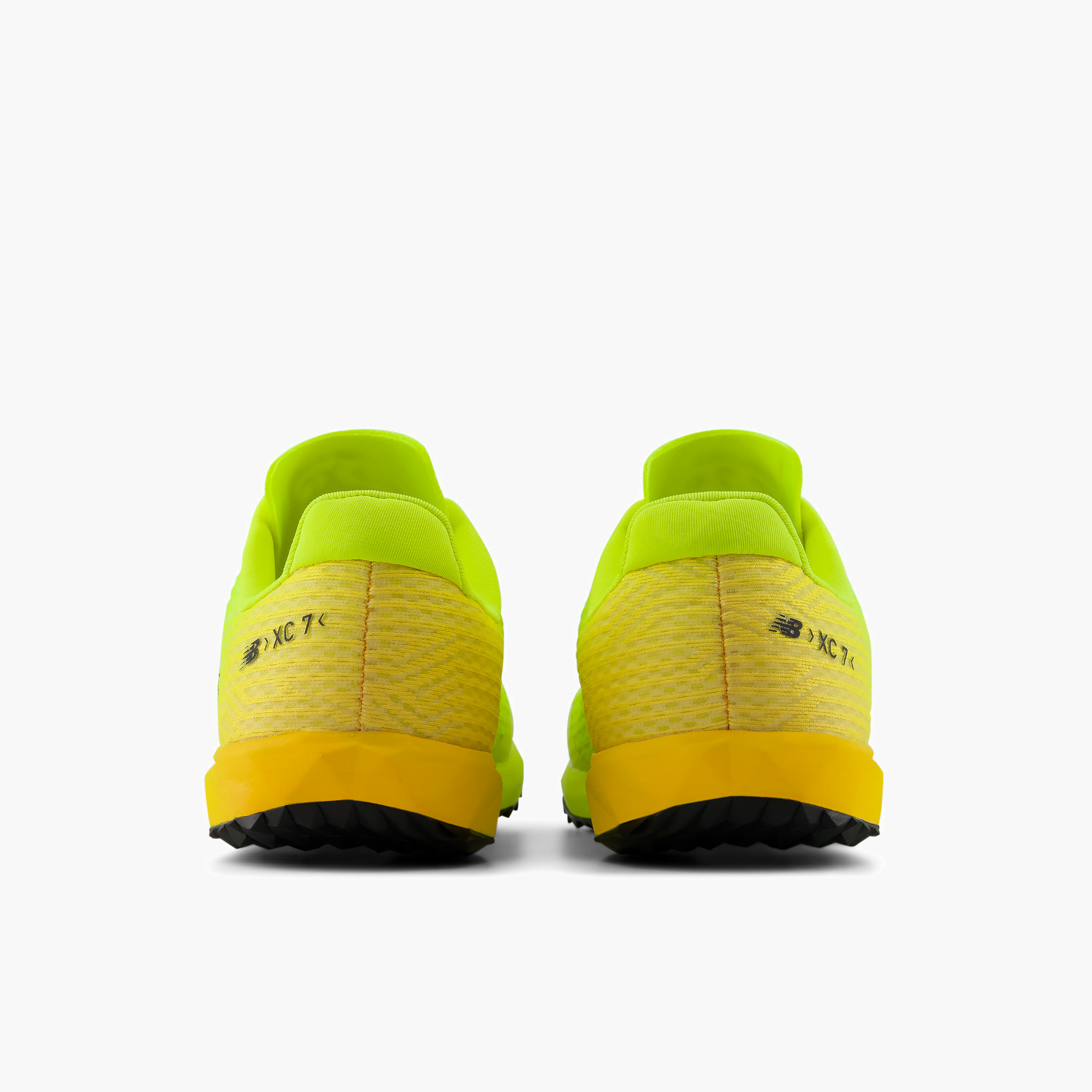 Heel angle shot of All Gender FuelCell XC7 v5 in Alkaline Green