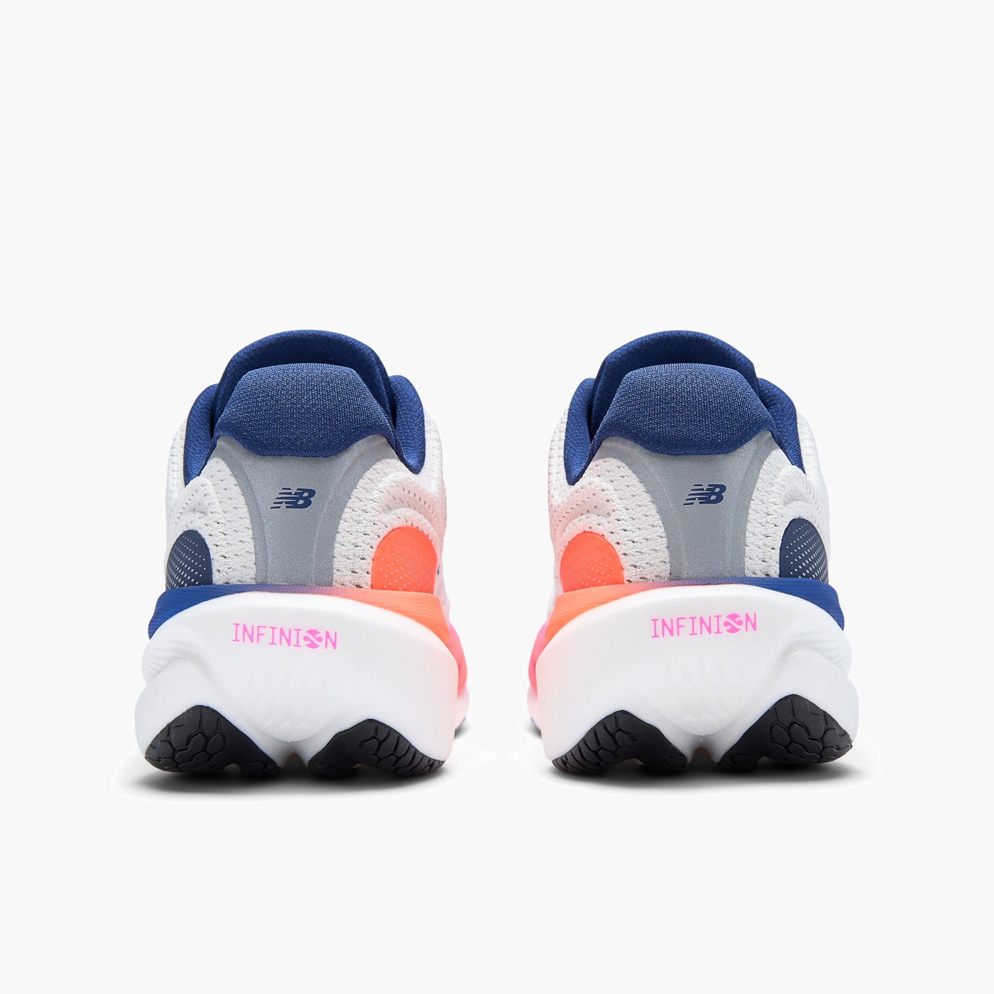 Heel angle shot of Women's 1080 v15 in Seasalt / Blueoyster