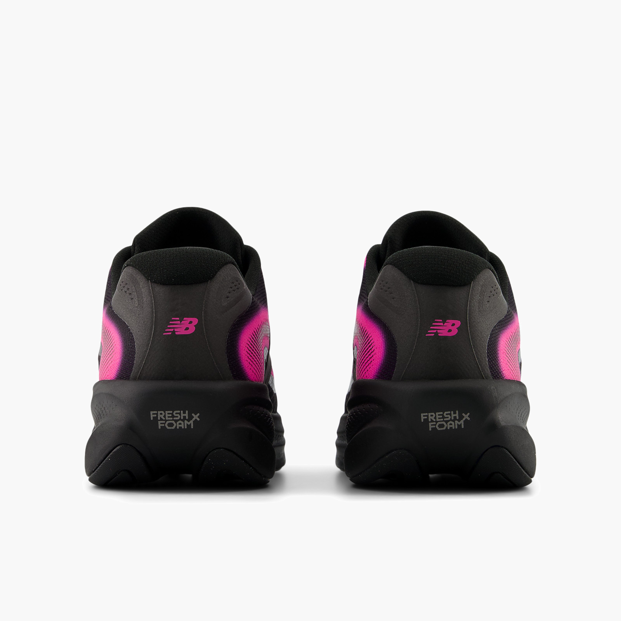 Heel angle shot of Women's Ellipse v1 in Pinkheat / Black / Blackmetallic