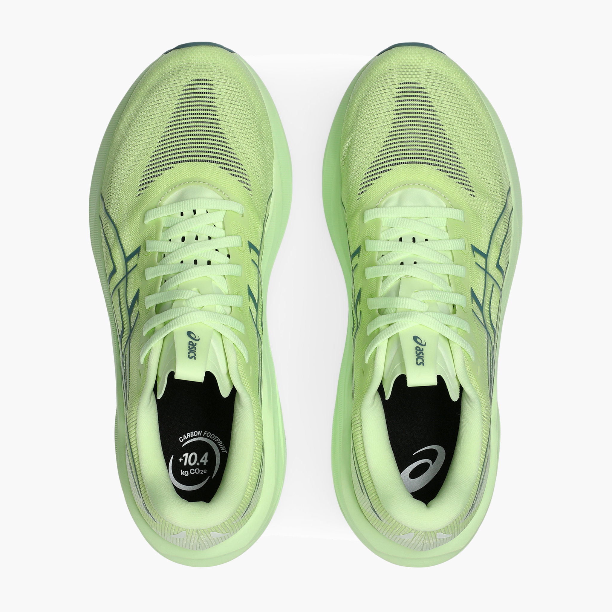Overhead angle shot of Men's GT-2000 15 in Illuminate Yellow / Foggy Teal