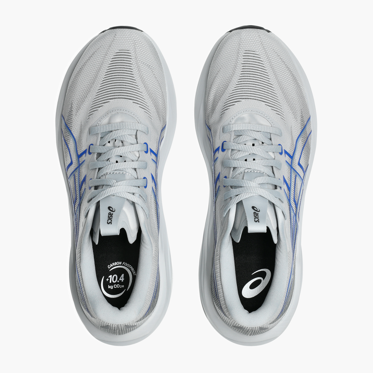 Overhead angle shot of Men's GT-2000 15 in Piedmont Grey / Neon Blue