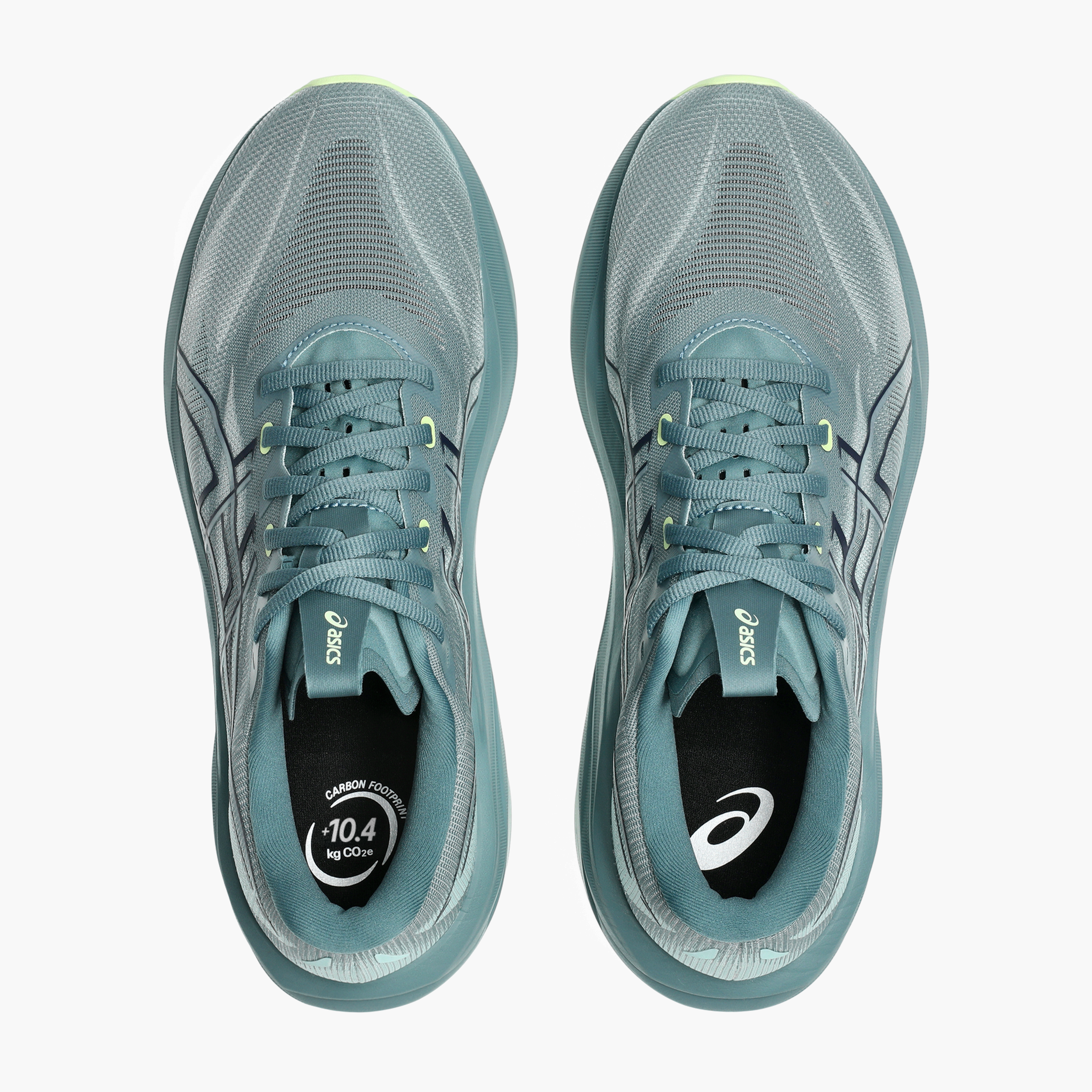 Overhead angle shot of Men's GT-2000 15 in Foggy Teal / Illuminate Yellow