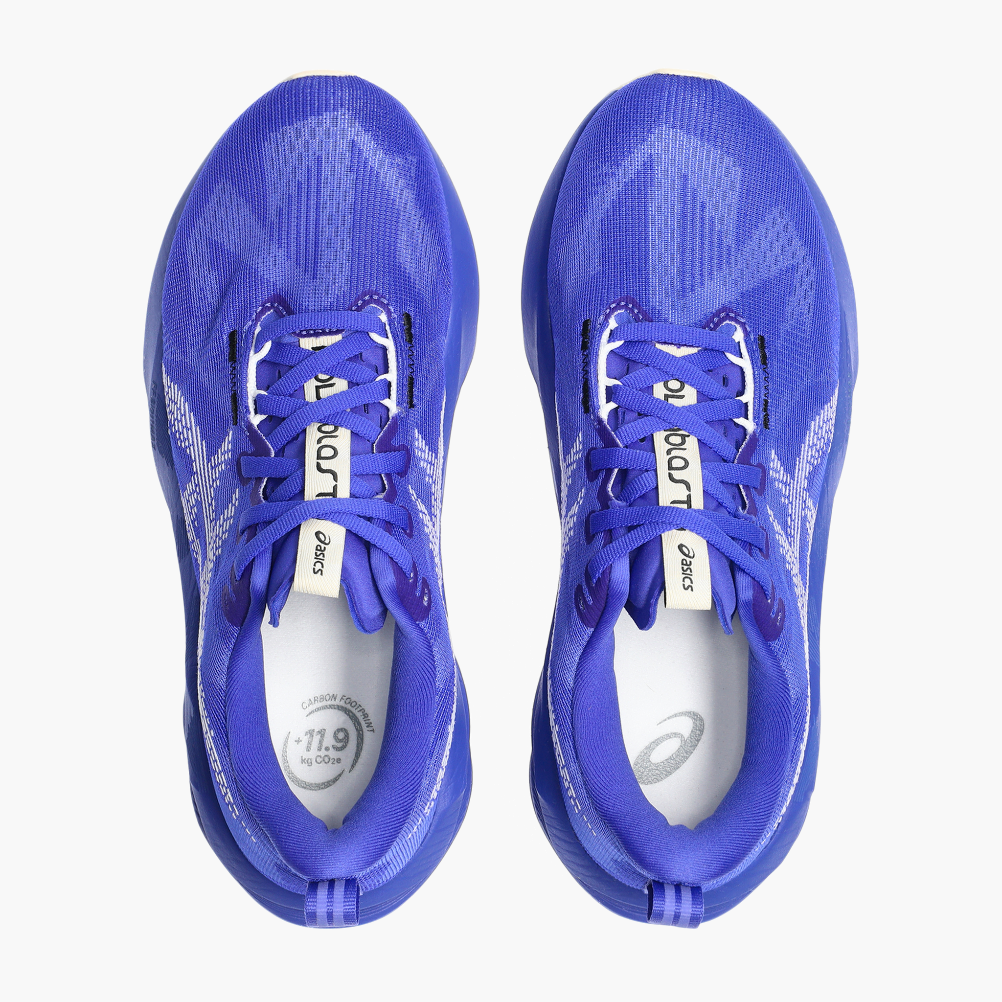 Overhead angle shot of Women's Novablast 5 in Cobalt Burst / White