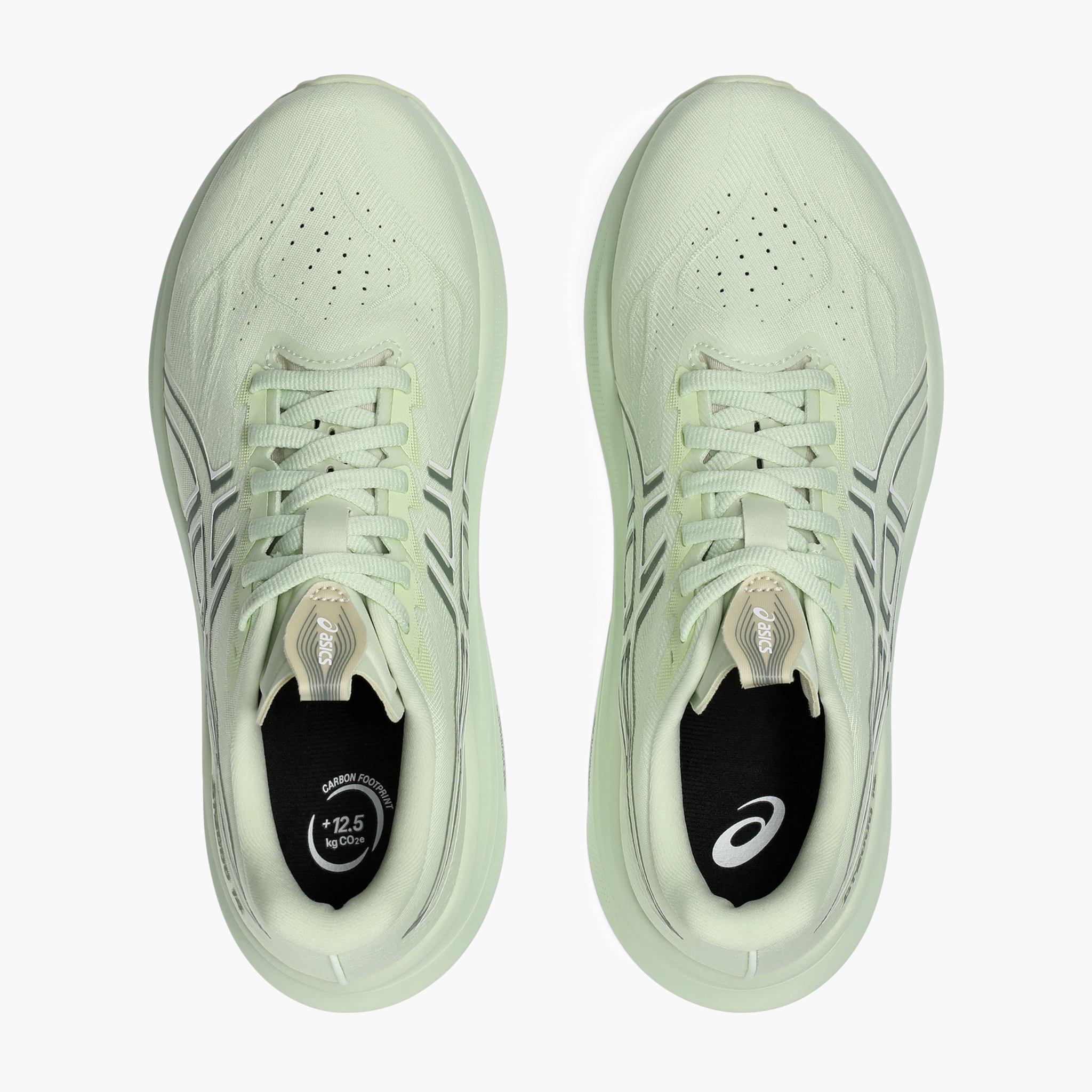 Overhead angle shot of Women's GT-2000 14 in Whisper Green / Monument Blue