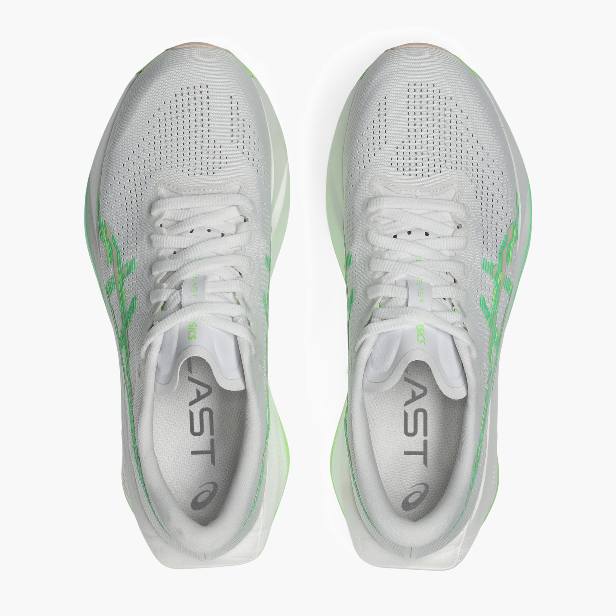 Overhead angle shot of Women's Sonicblast in White / Vital Green