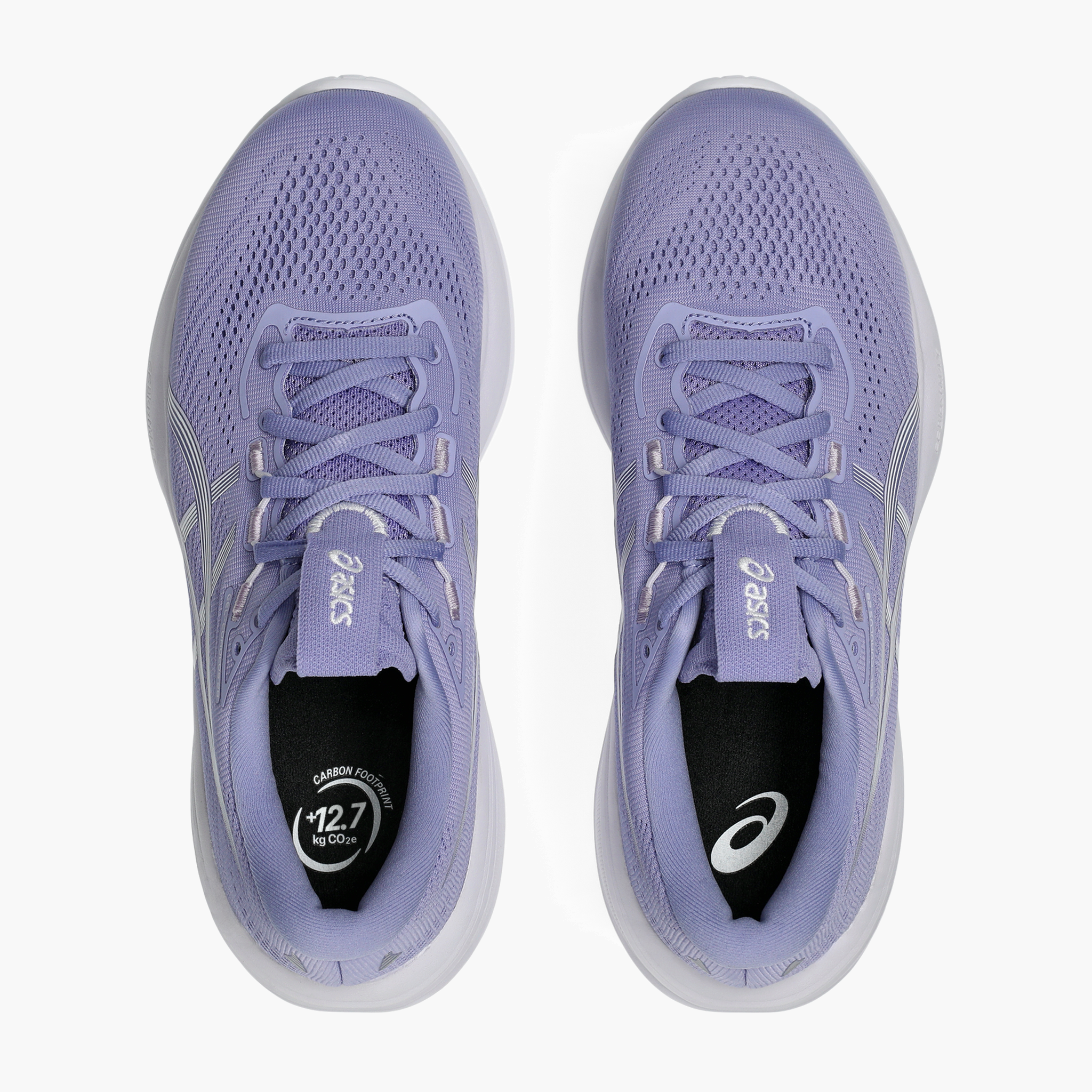 Overhead angle shot of Women's Gel-Cumulus 28 in Bluebell / White