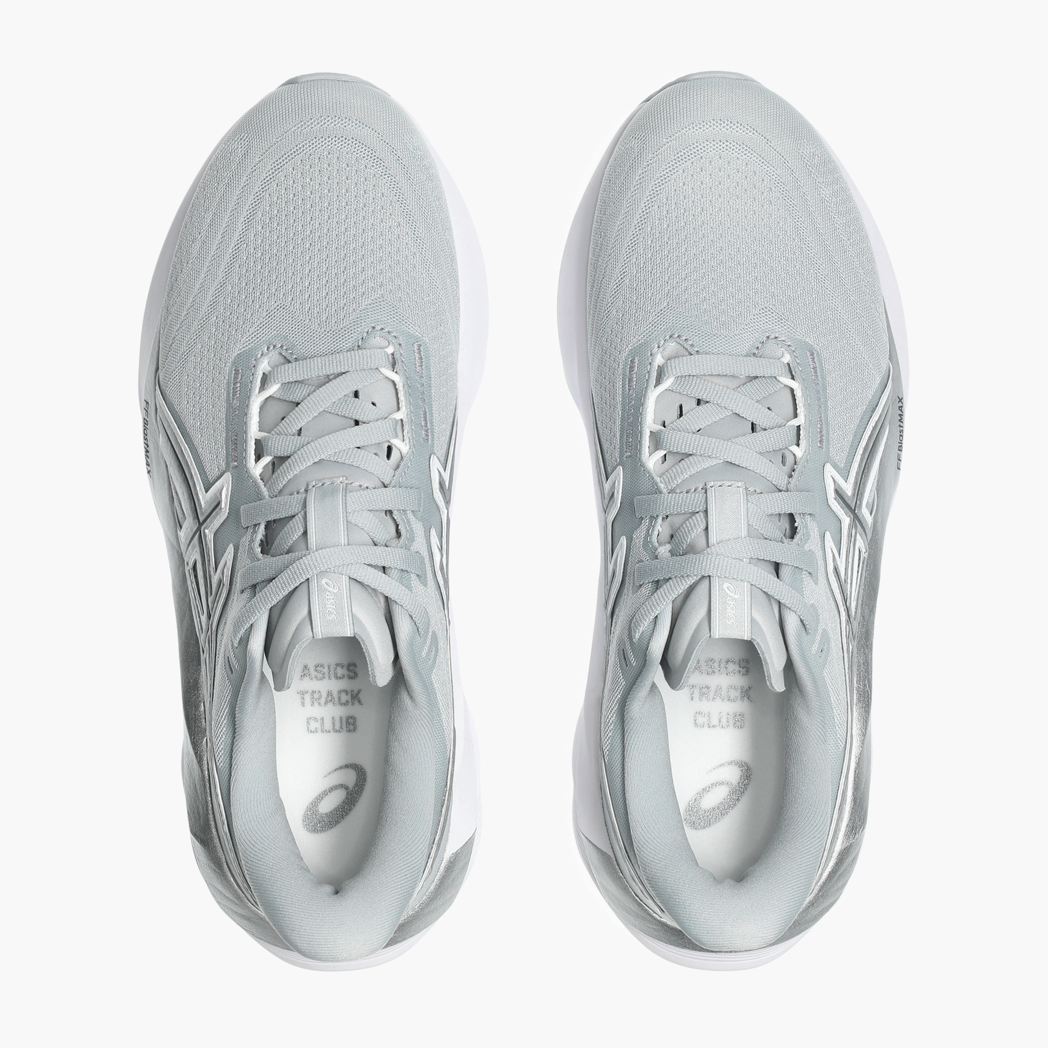 Overhead angle shot of Women's Novablast 5 in Piedmont Grey / Pure Silver