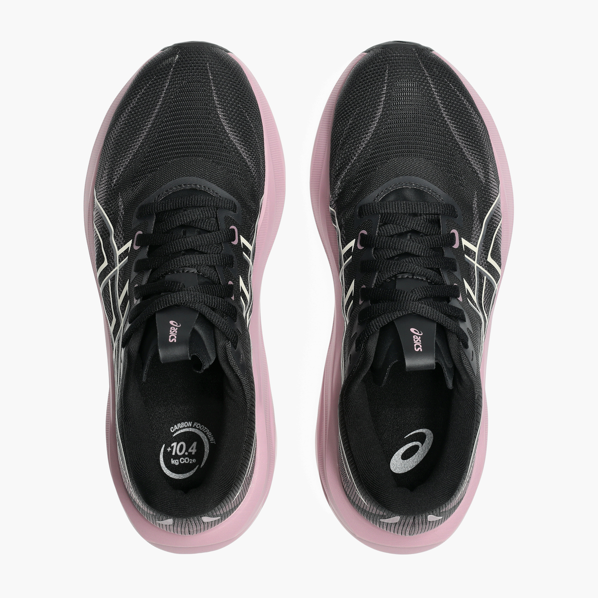 Overhead angle shot of Women's GT-2000 15 in Black / Taro Purple