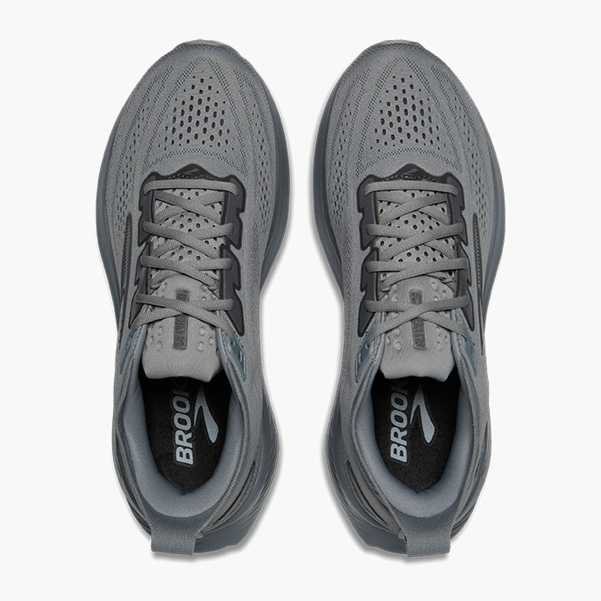 Overhead angle shot of Men's Glycerin 23 in Grey / Blackened Pearl / Black