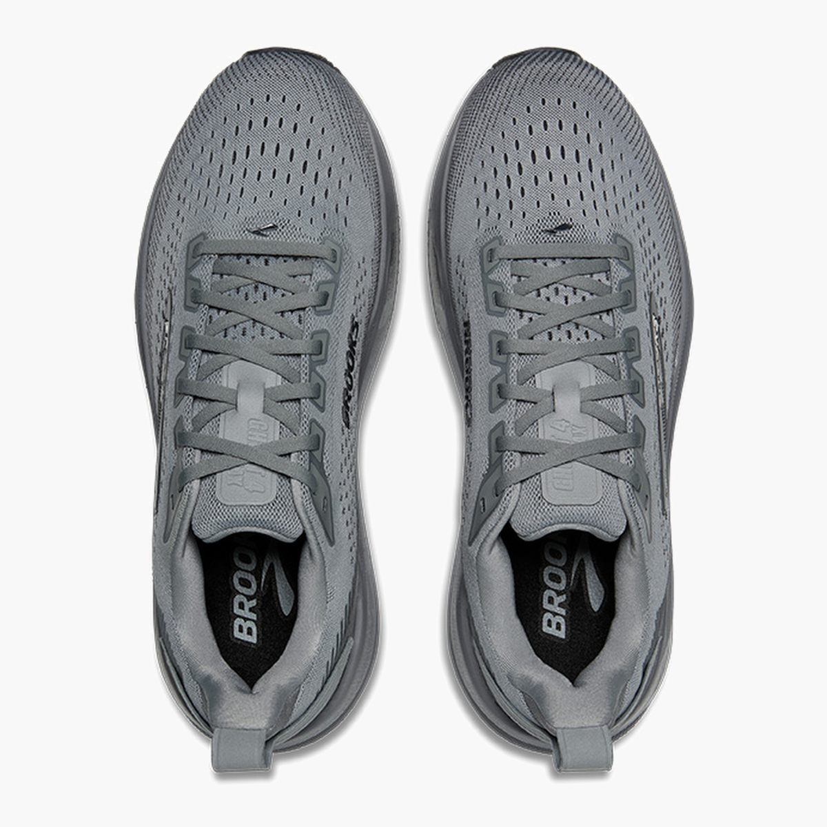 Overhead angle shot of Men's Ghost Max 4 in Grey / Grey / Ebony