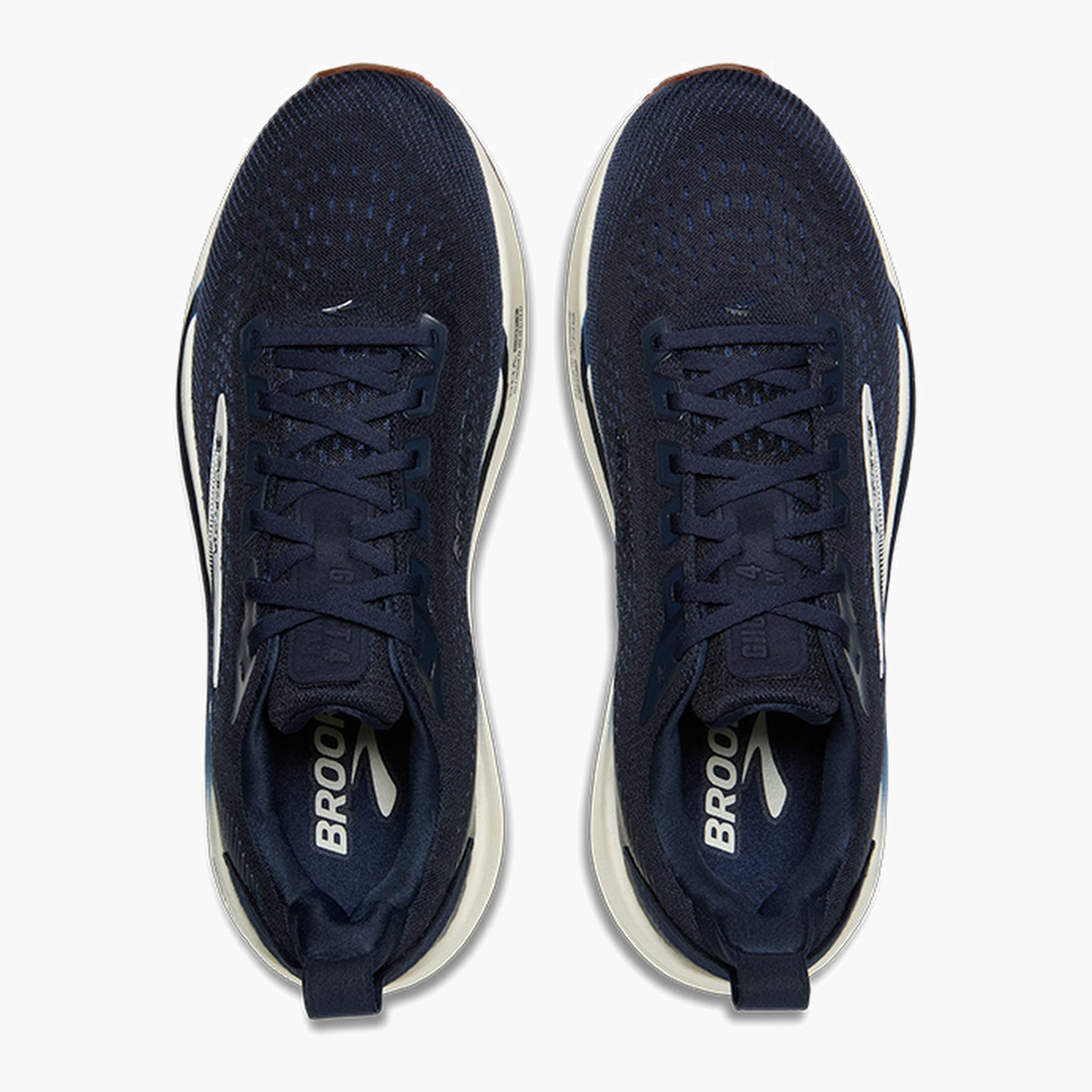 Overhead angle shot of Men's Ghost Max 4 in Navy / Navy / Biscuit