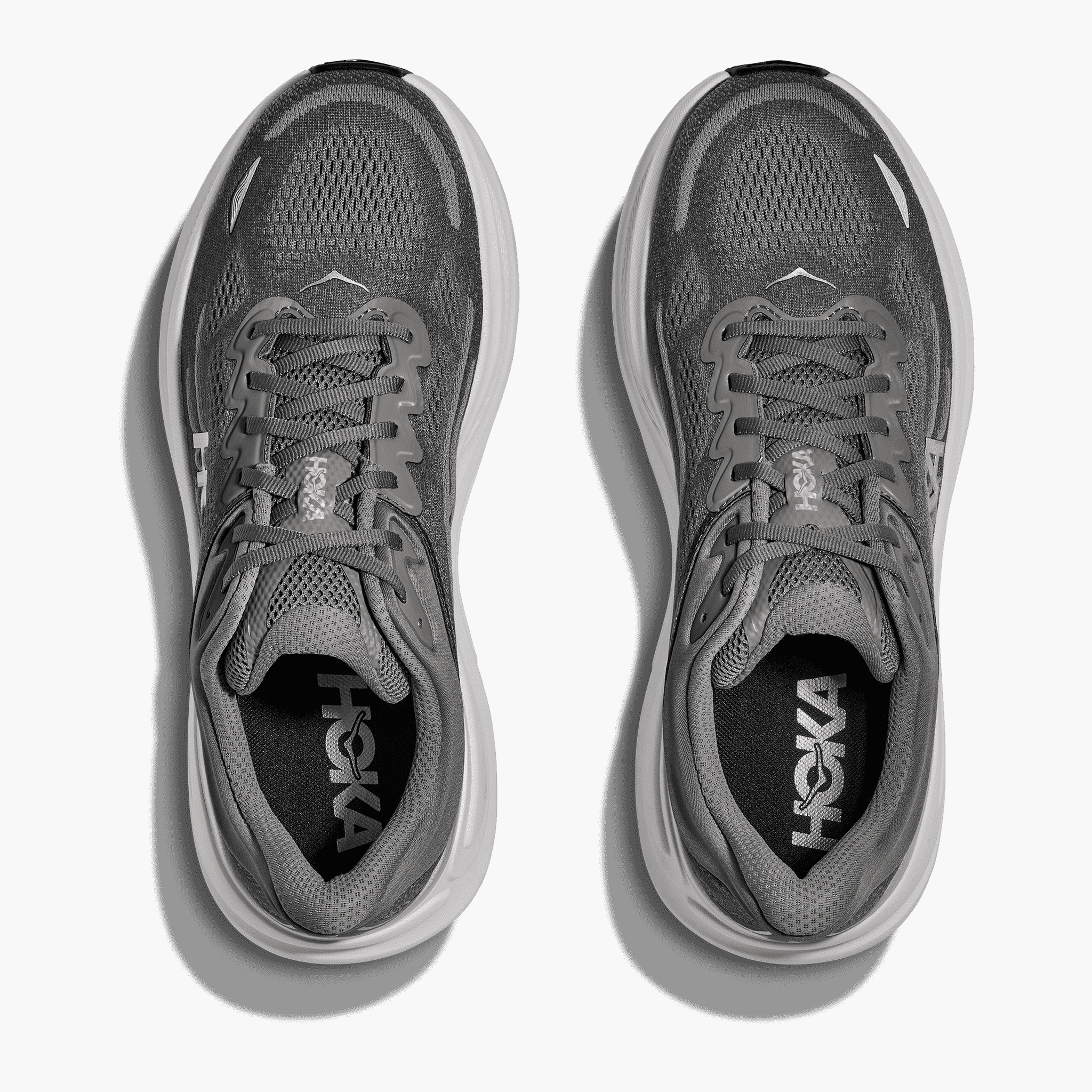 Overhead angle shot of Men's Bondi 9 in Asteroid  /  Silver