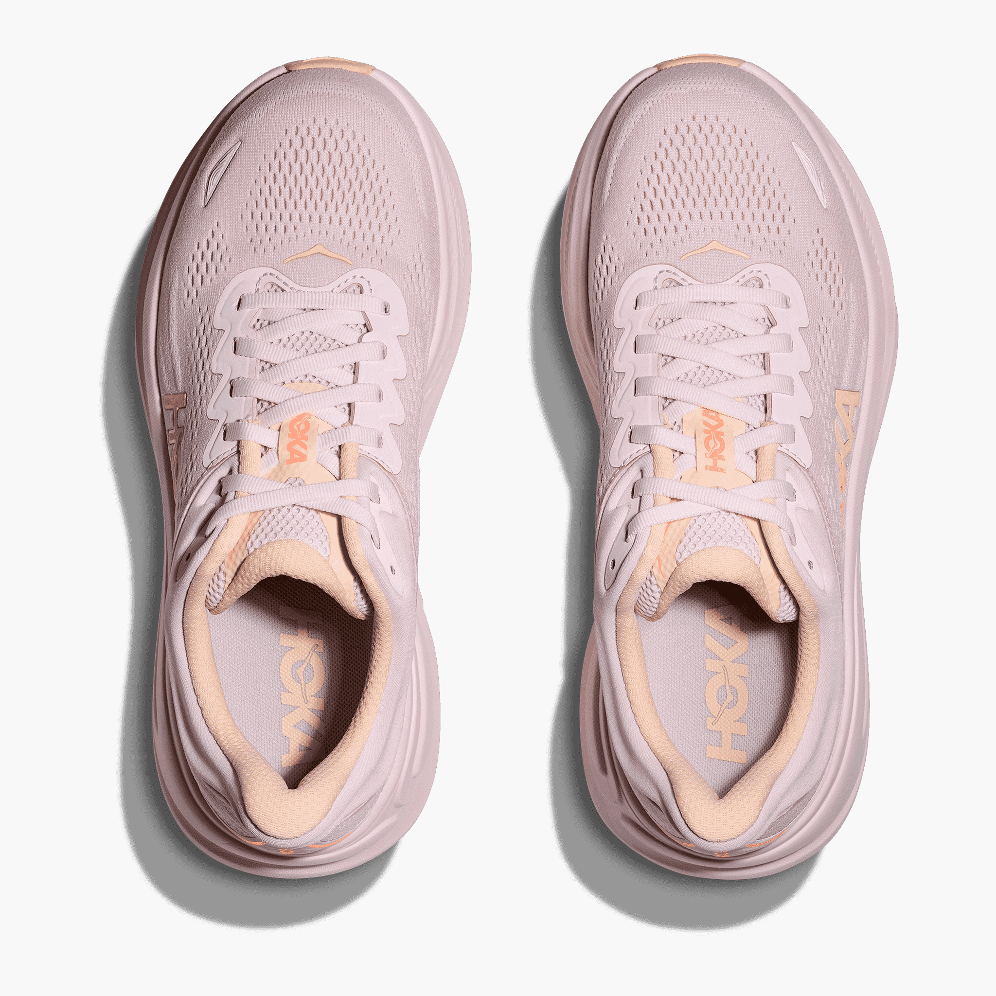 Overhead angle shot of Women's Bondi 9 in Lilac Cream  /  Tangerine Glow