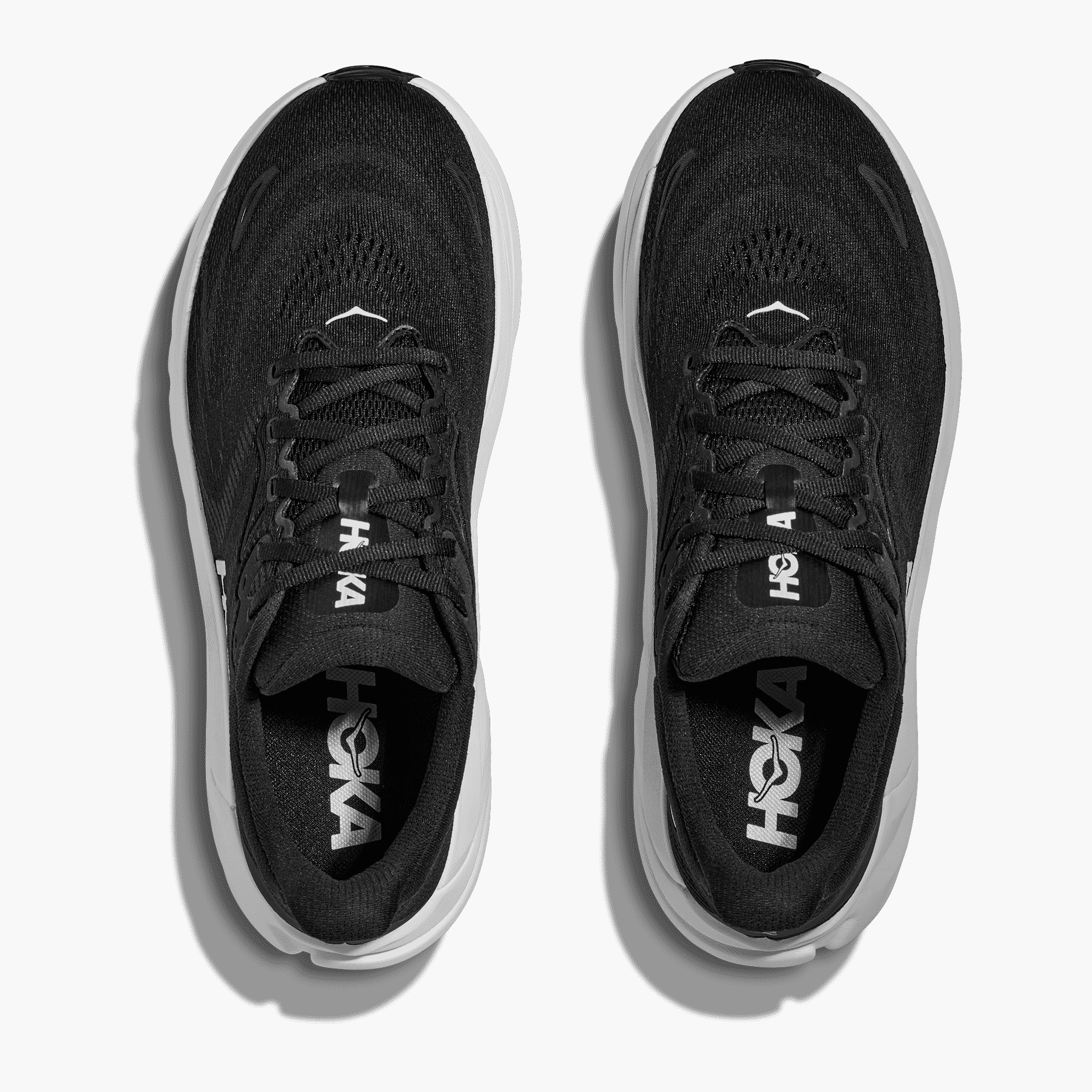 Overhead angle shot of Women's Arahi 8 in Black  /  White
