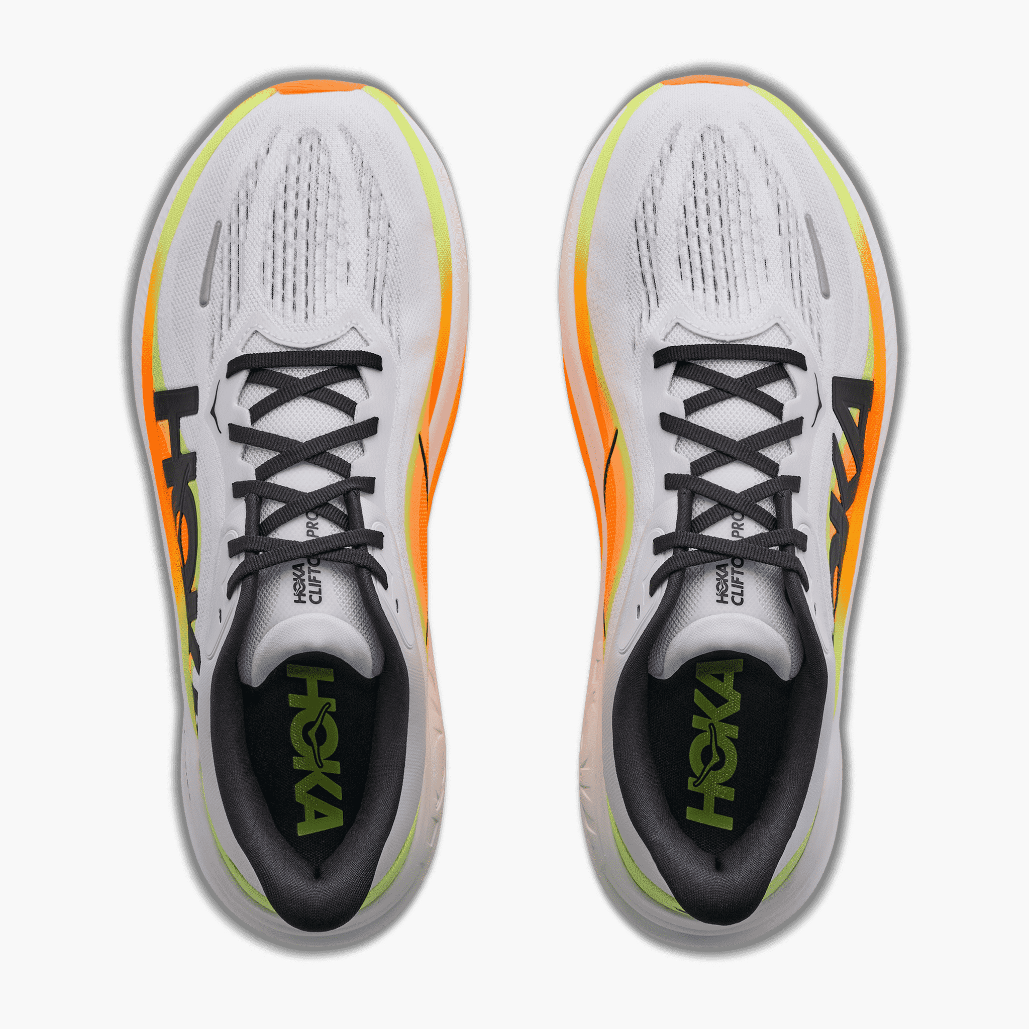 Overhead angle shot of Men's Clifton Pro in Cosmic Grey  /  Black