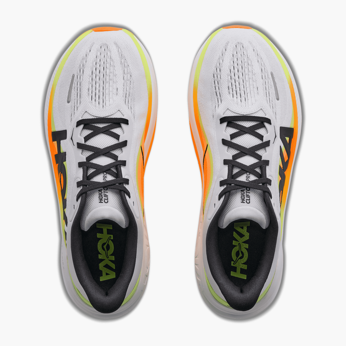 Overhead angle shot of Men's Clifton Pro in Cosmic Grey  /  Black