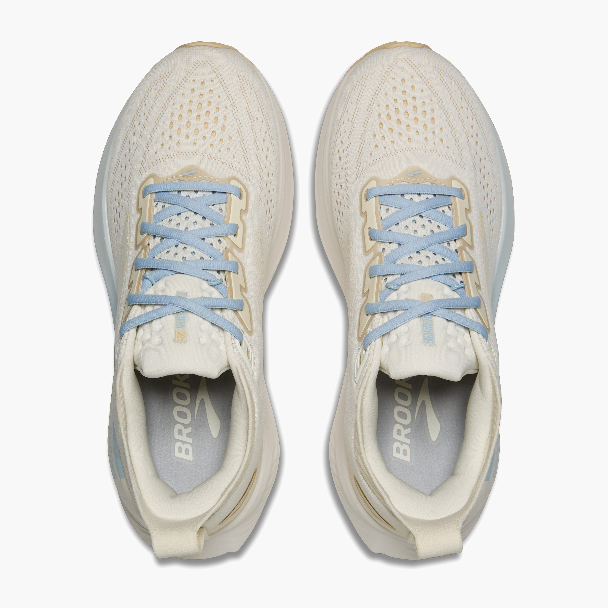 Overhead angle shot of Women's Glycerin 23 in Coconut / Sand / Skyway