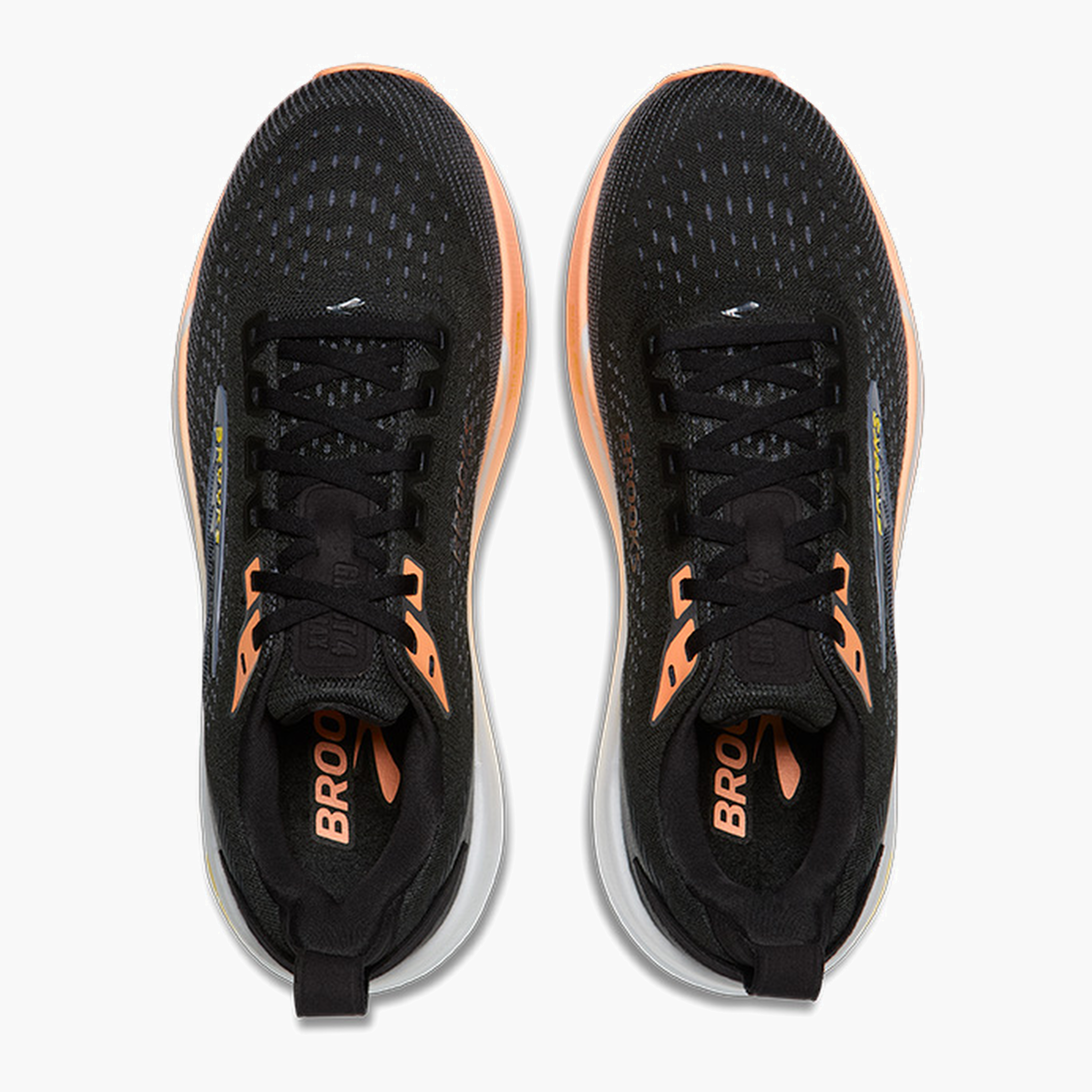Overhead angle shot of Women's Ghost Max 4 in Black / Folkstone / Cyber Peach