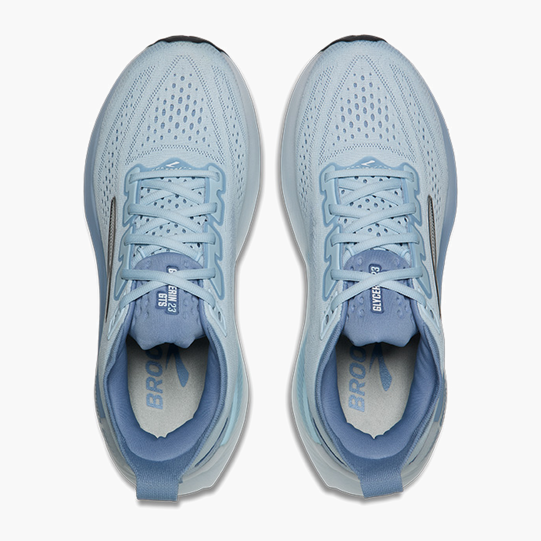 Overhead angle shot of Women's Glycerin GTS 23 in Nantucketbreeze / Rain / Clear