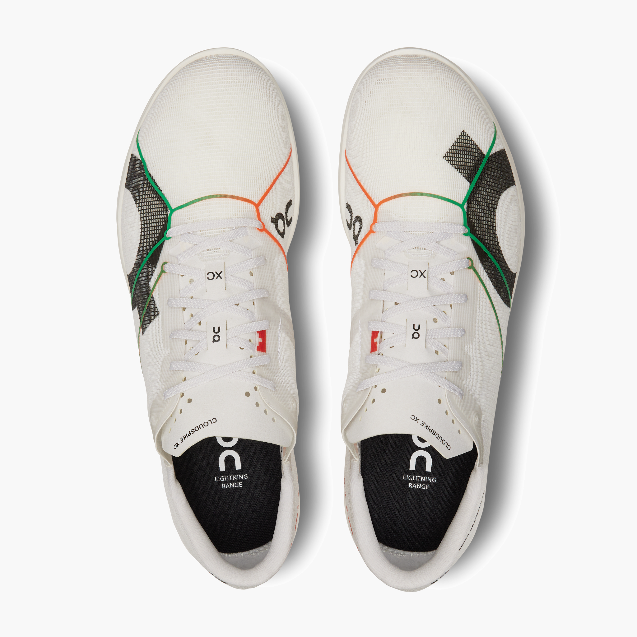 Overhead angle shot of Mens Cloudspike XC in White