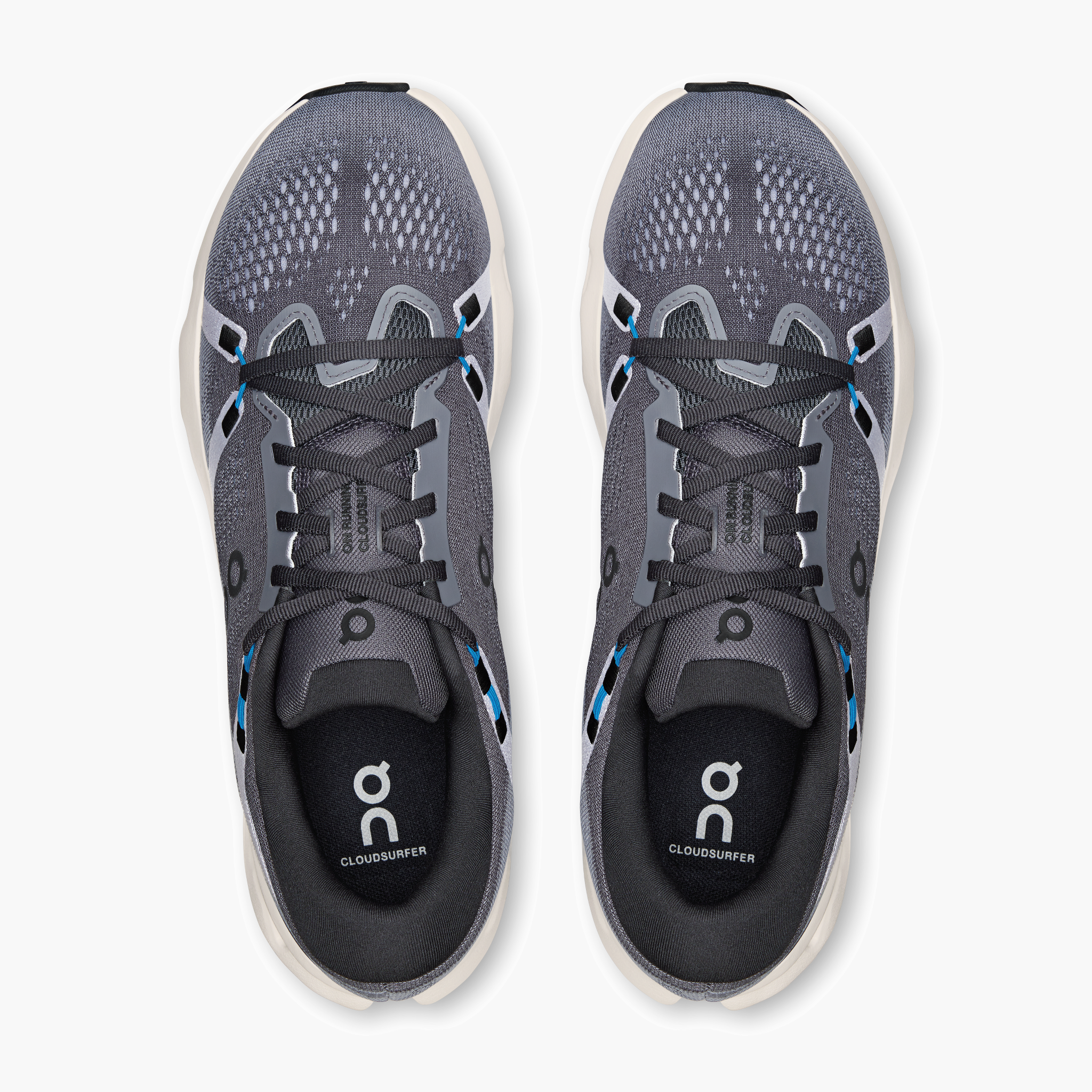Overhead angle shot of Men's Cloudsurfer 2 in Black / Malibu