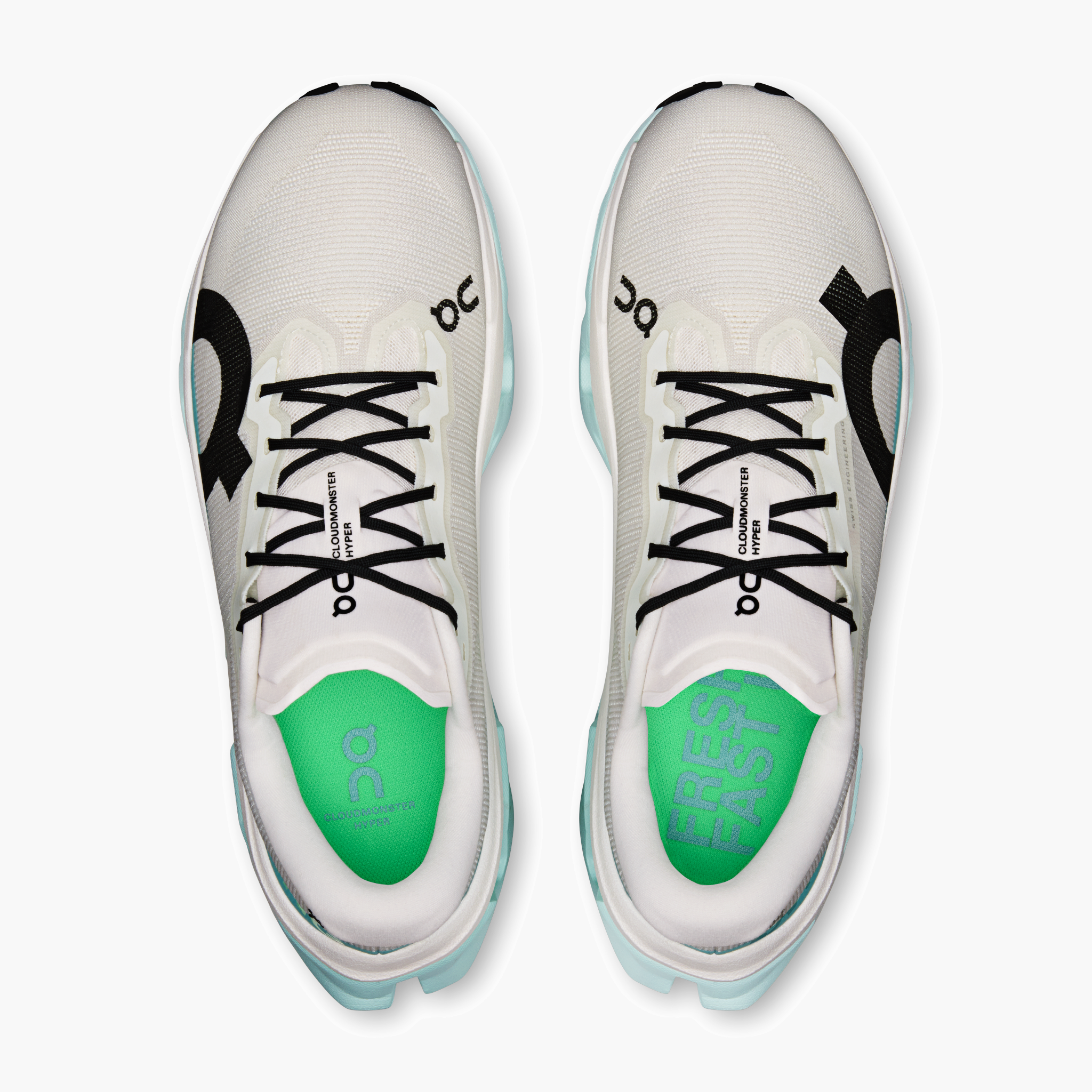 Overhead angle shot of Men's Cloudmonster 3 Hyper in Ivory | Flurry