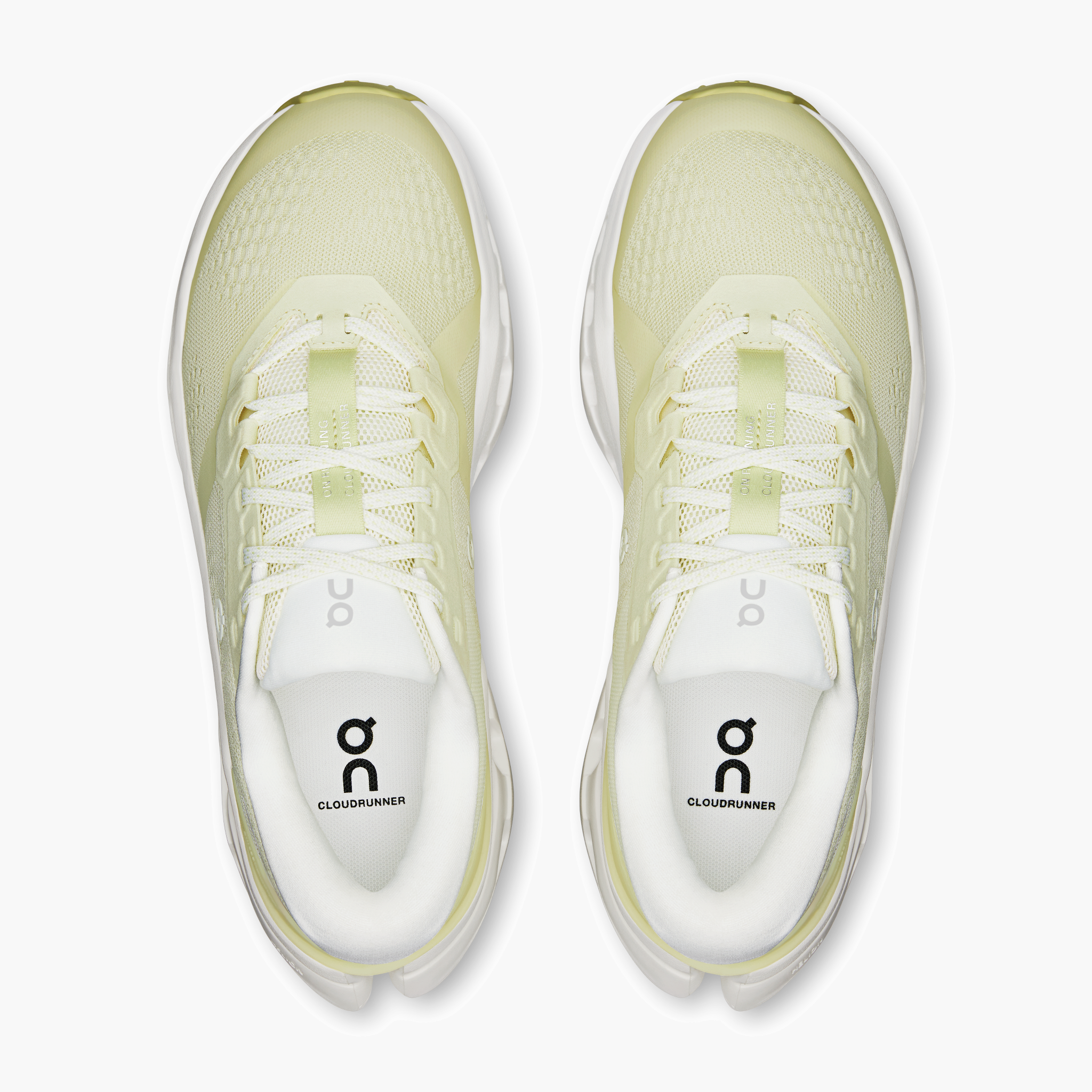 Overhead angle shot of Women's Cloudrunner 3 in Seedling | Ivory