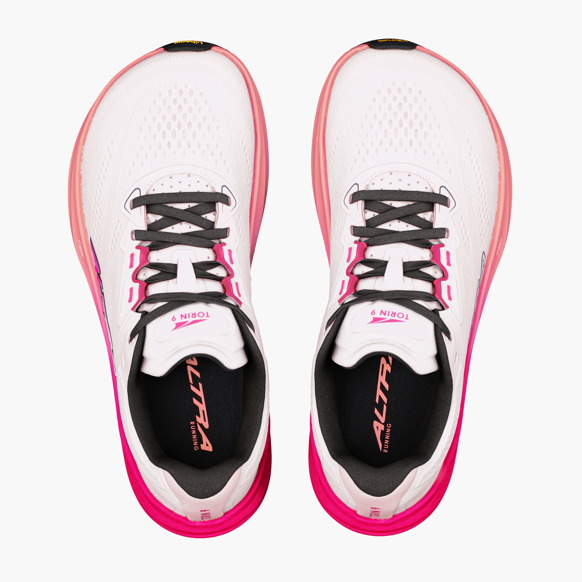 Overhead angle shot of Women's Torin 9 in Coconut Cream / Pink Glow