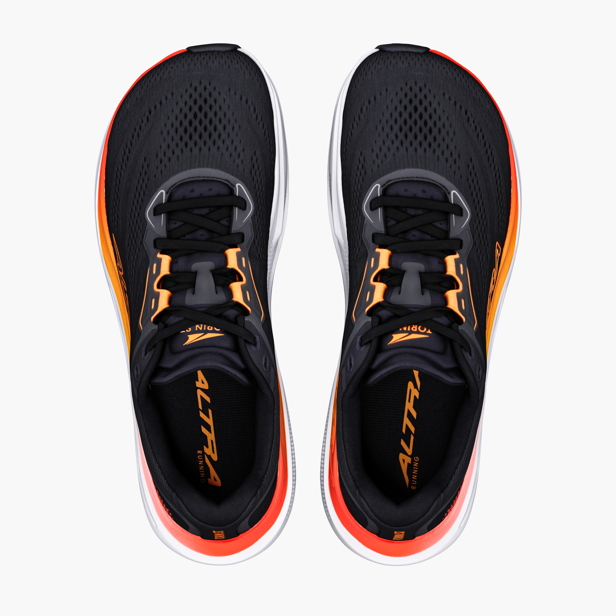Overhead angle shot of Men's Torin ST in Blk / Orng Pop / Firy Coral