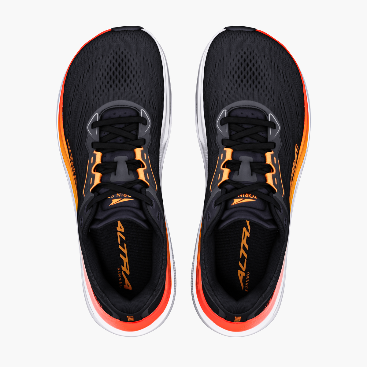Overhead angle shot of Men's Torin ST in Blk / Orng Pop / Firy Coral