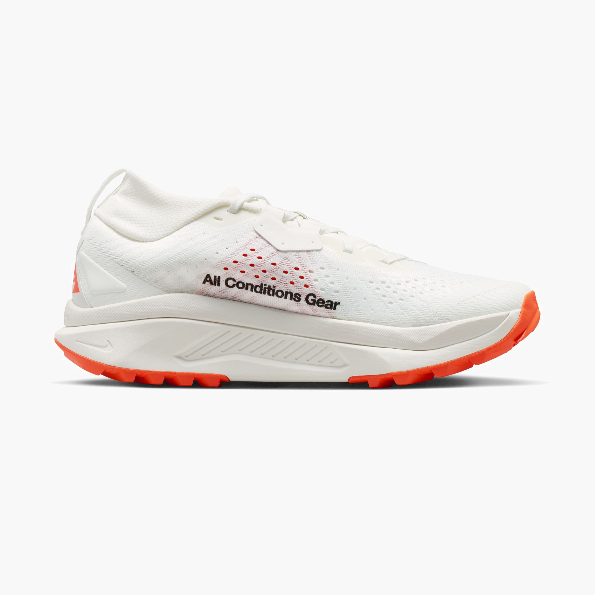 Overhead angle shot of Men's ACG Zegama in Summit White / Black-Phantom-Safety Orange