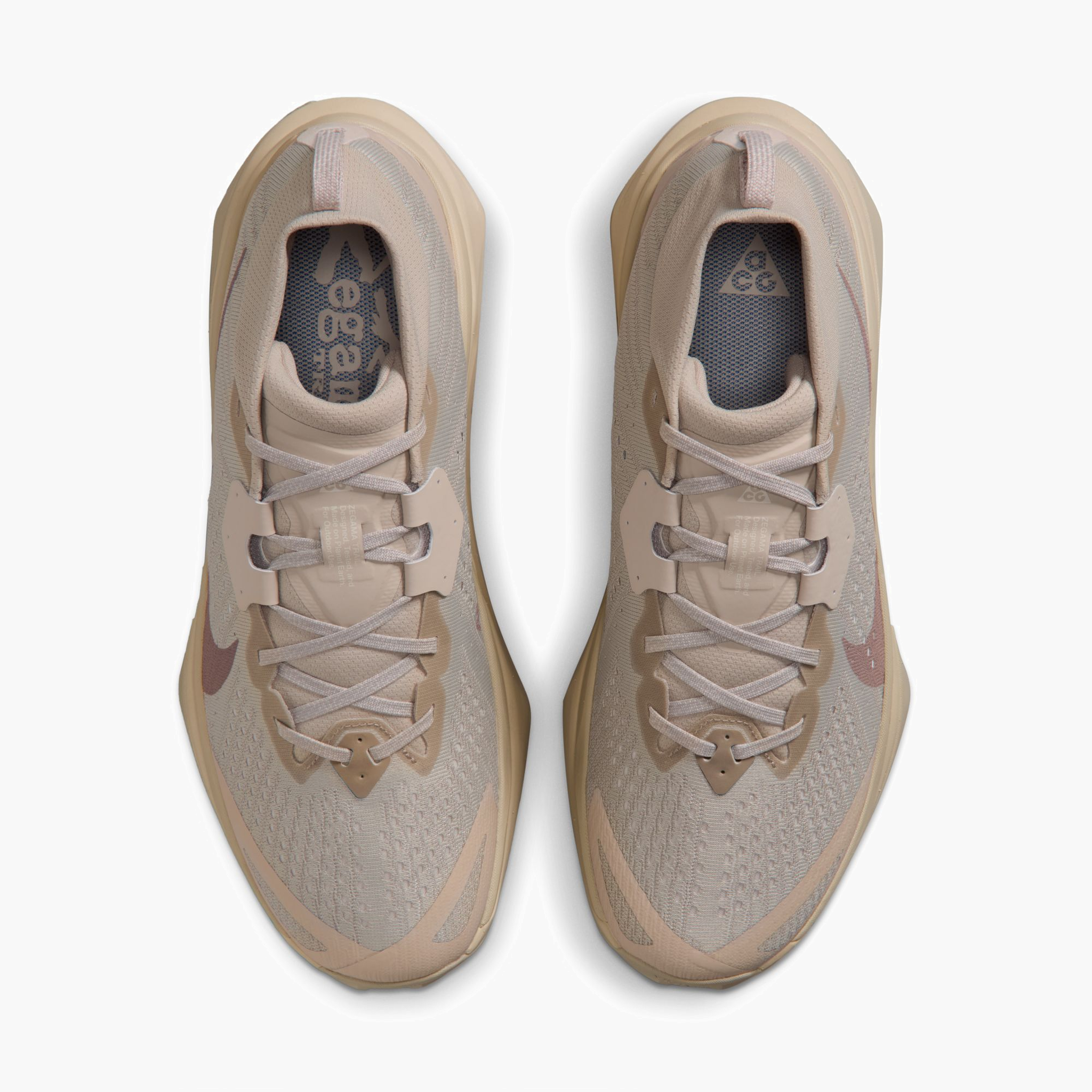 Overhead angle shot of Men's ACG Zegama in Cream Ii / Diffused Taupe-Lt Orewood Brn