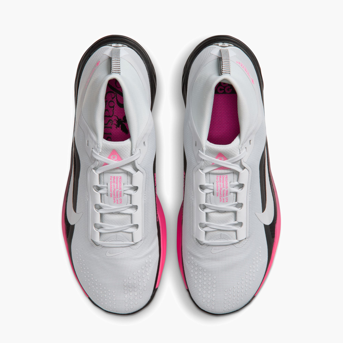 Overhead angle shot of Men's ACG Pegasus Gore-Tex in Pure Platinum / Pure Platinum-Black