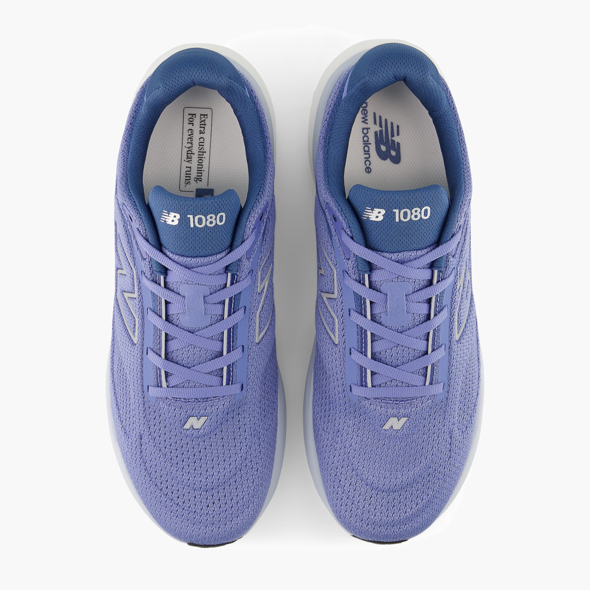 Overhead angle shot of Men's 1080 v15 in Fairweatherblue / Silvermetallic / Magicblue