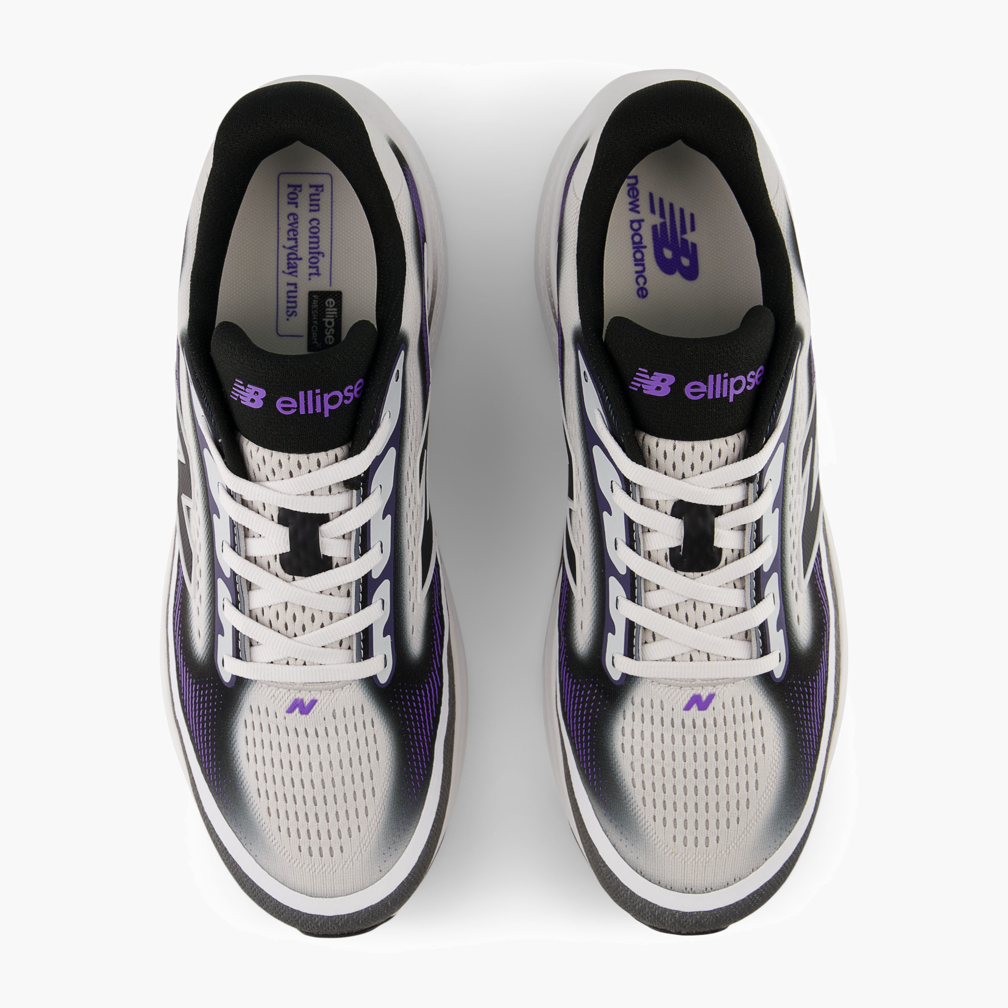 Overhead angle shot of Men's Ellipse v1 in Electricindigo / Castlerock / Black