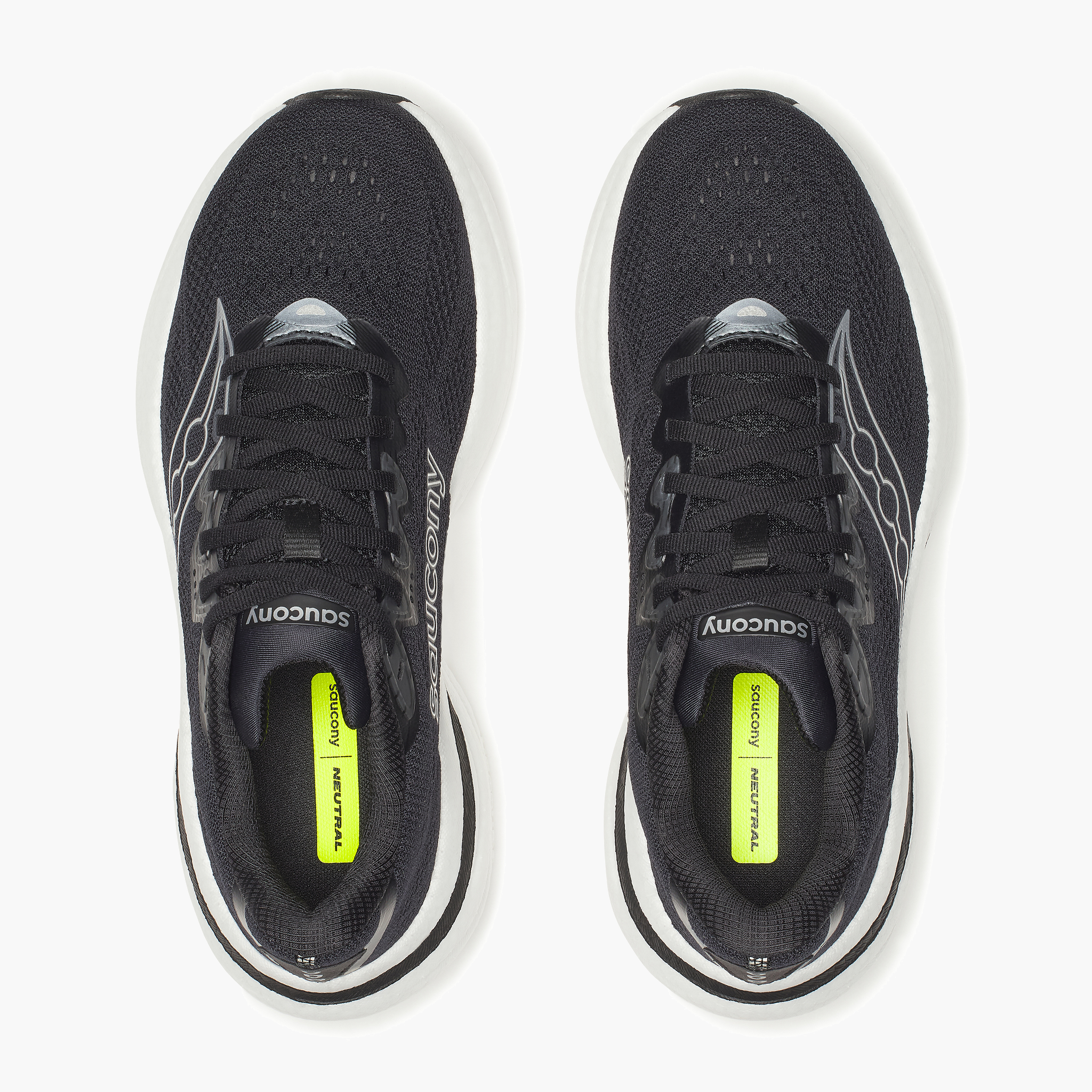 Overhead angle shot of Women's Ride 19 in Black / Silver