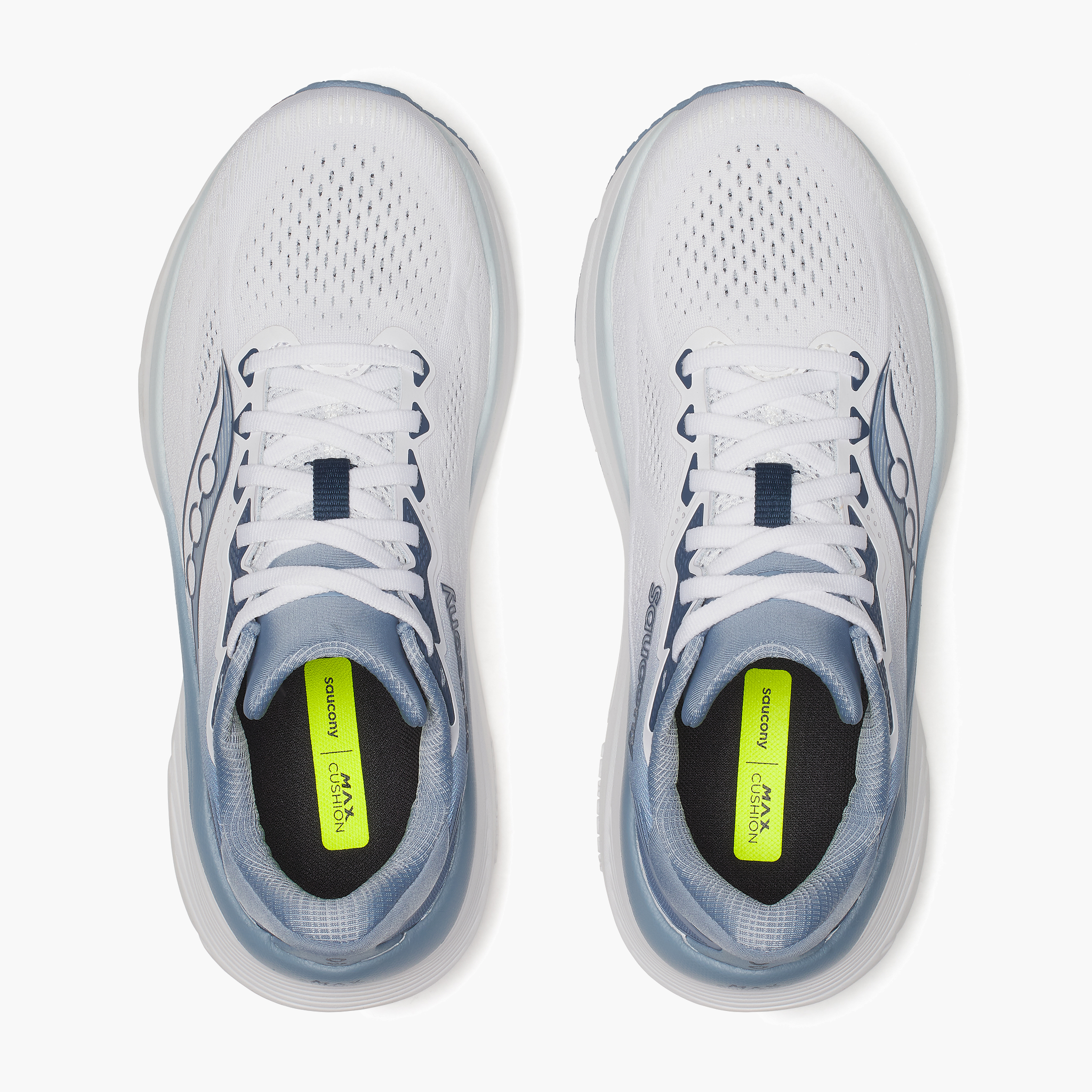 Overhead angle shot of Women's Guide 19 in White / Storm