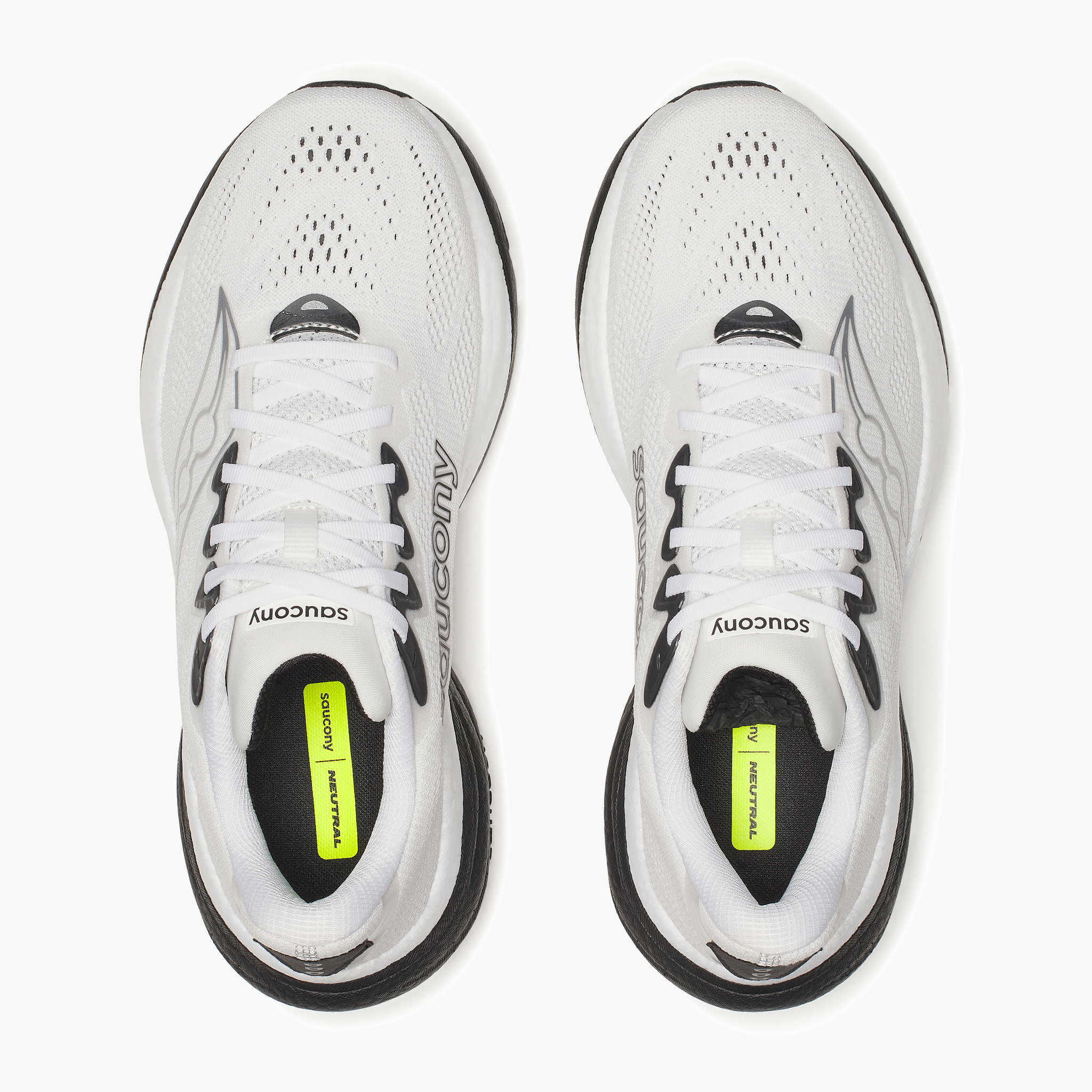 Overhead angle shot of Men's Ride 19 in White / Black