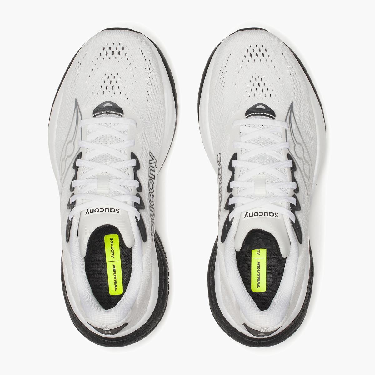 Overhead angle shot of Men's Ride 19 in White / Black
