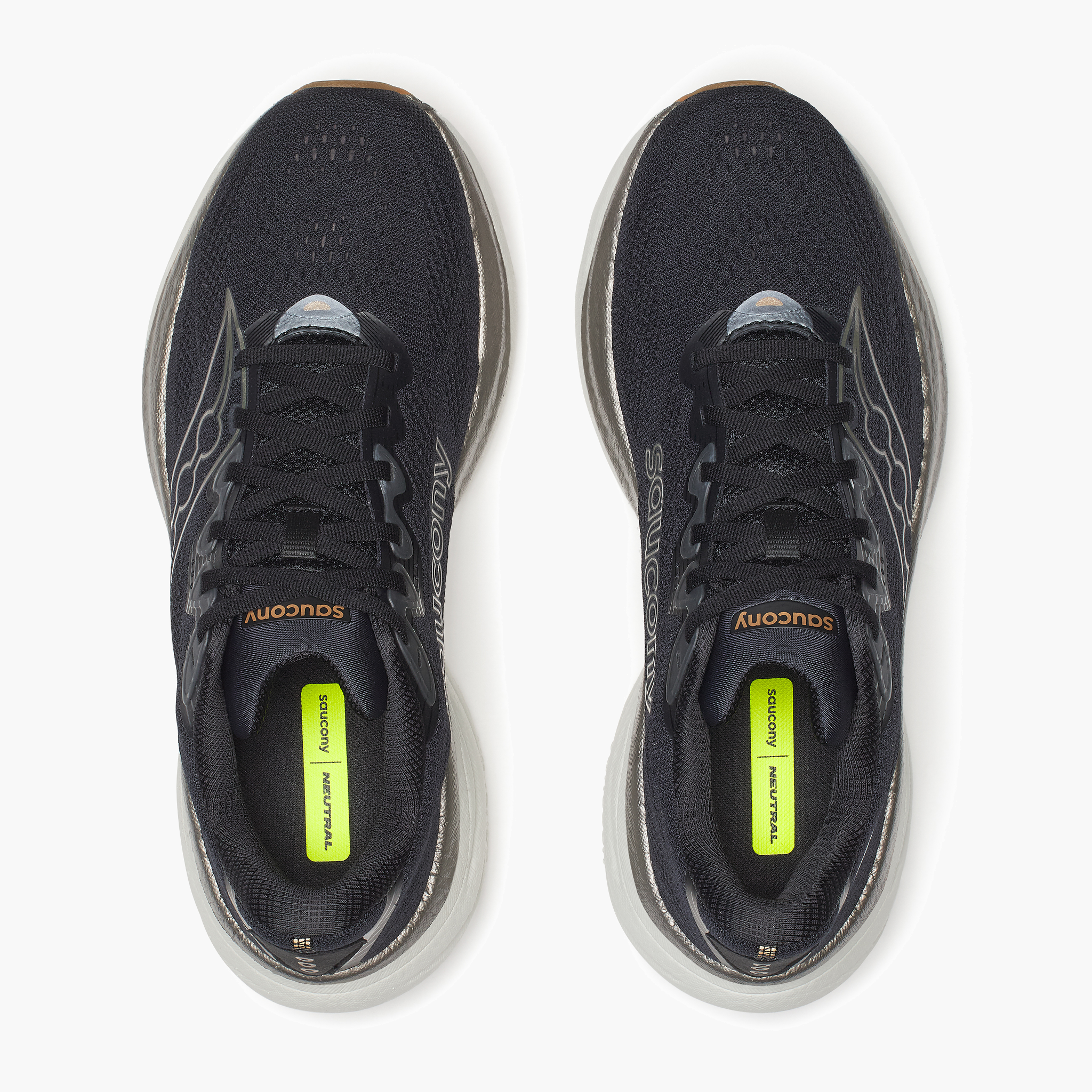 Overhead angle shot of Men's Ride 19 in Black / Pewter