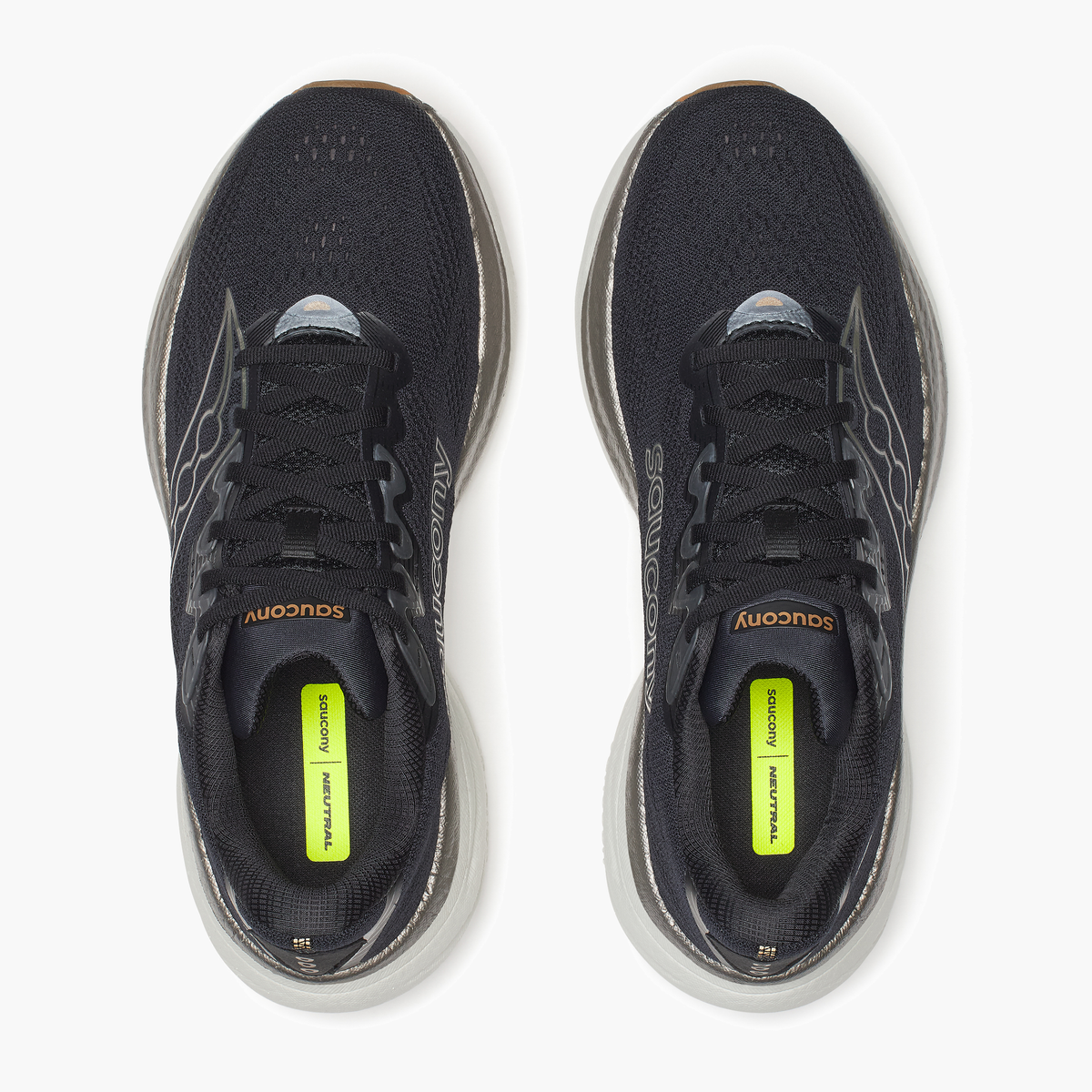 Overhead angle shot of Men's Ride 19 in Black / Pewter