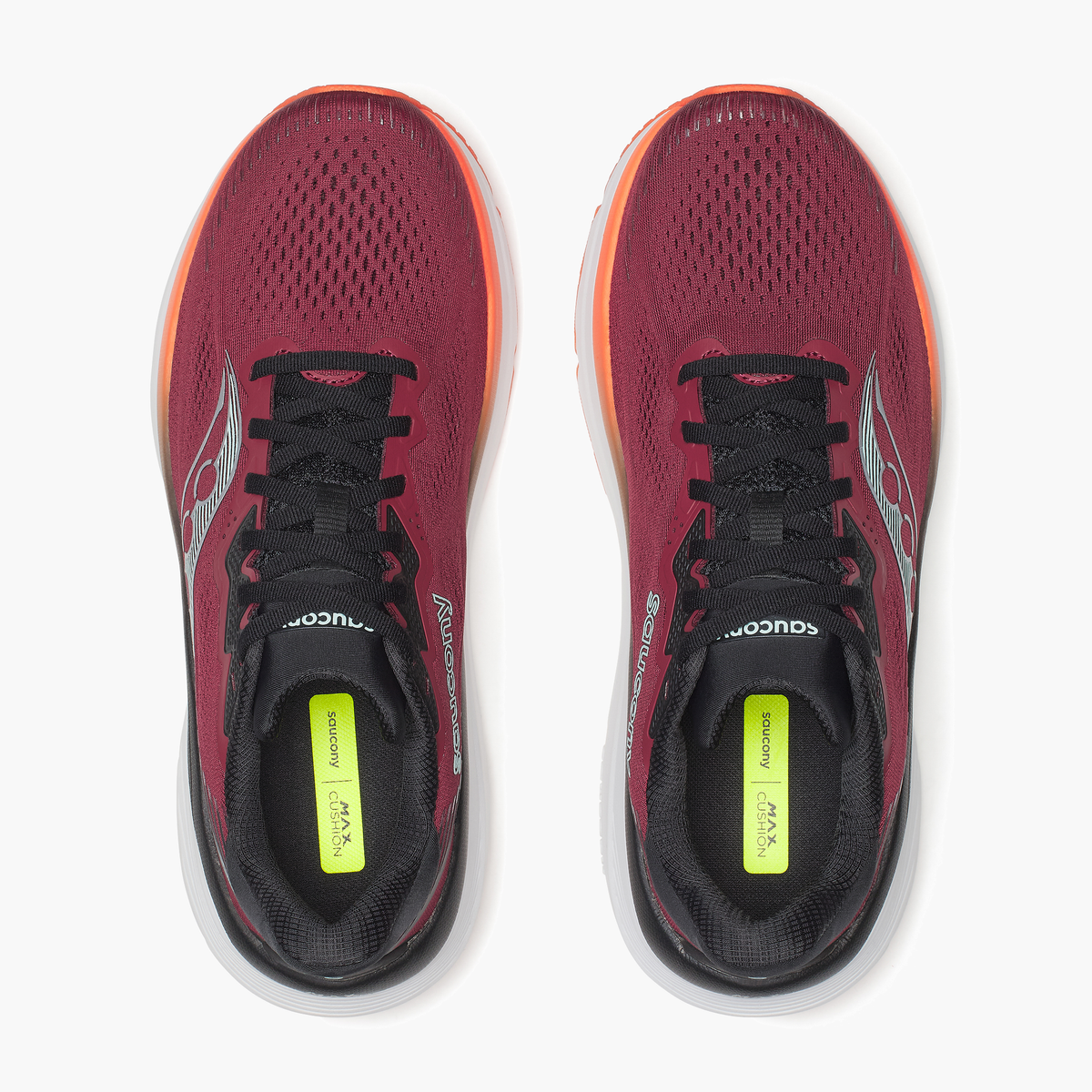 Overhead angle shot of Men's Guide 19 in Crimson / Fire