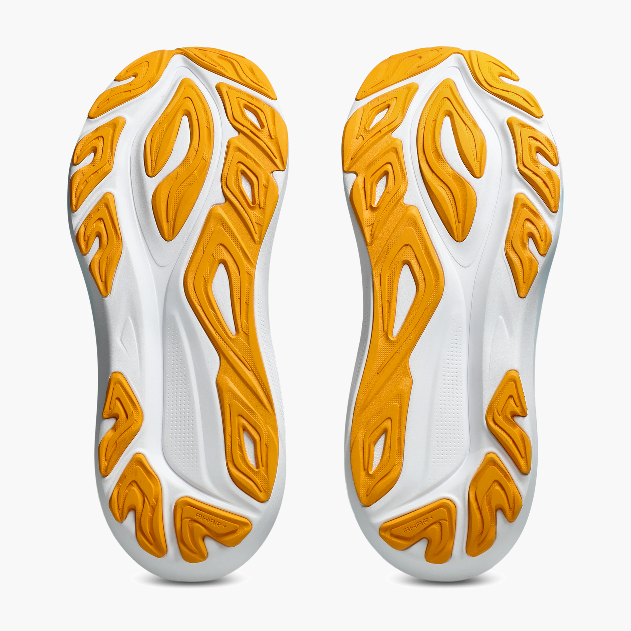 Sole angle shot of Men's GT-2000 14 in Steel Grey / Yamabuki