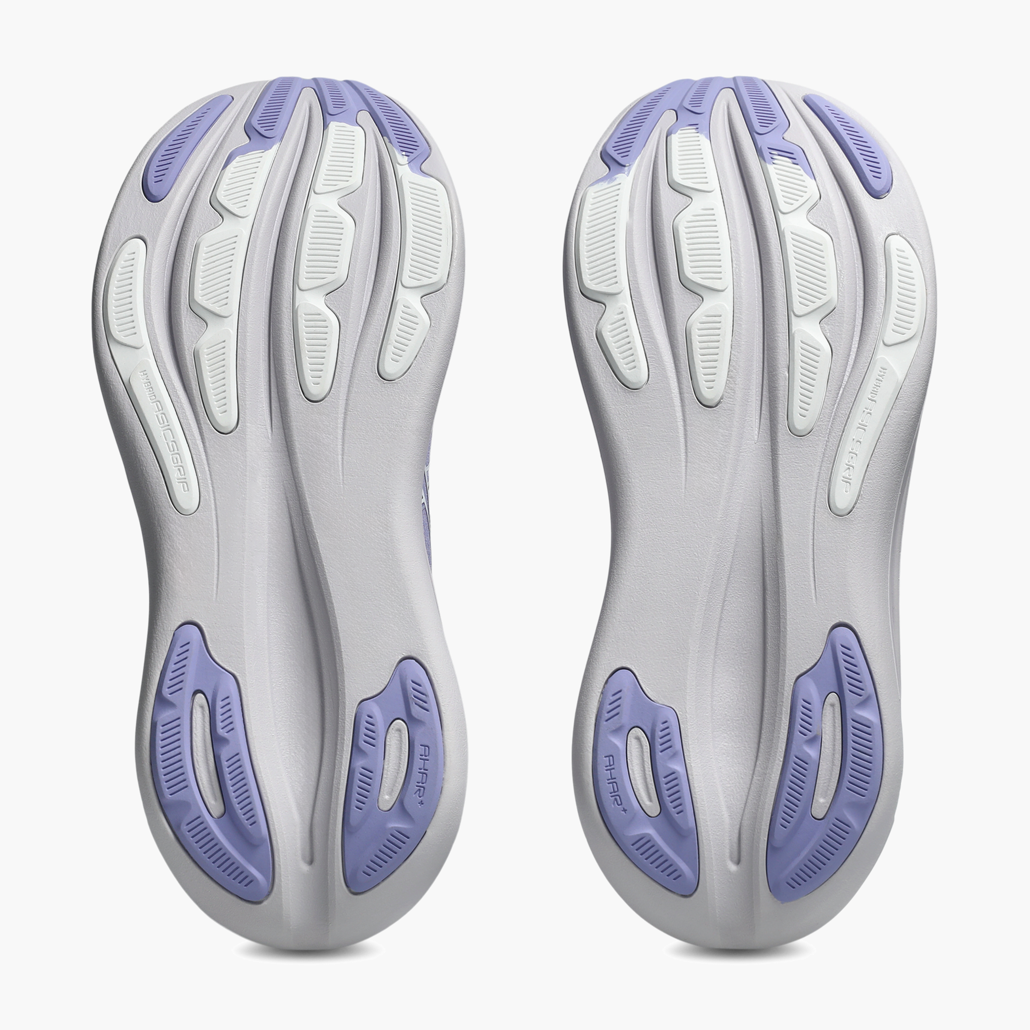 Sole angle shot of Women's Gel-Nimbus 28 in Bluebell / White