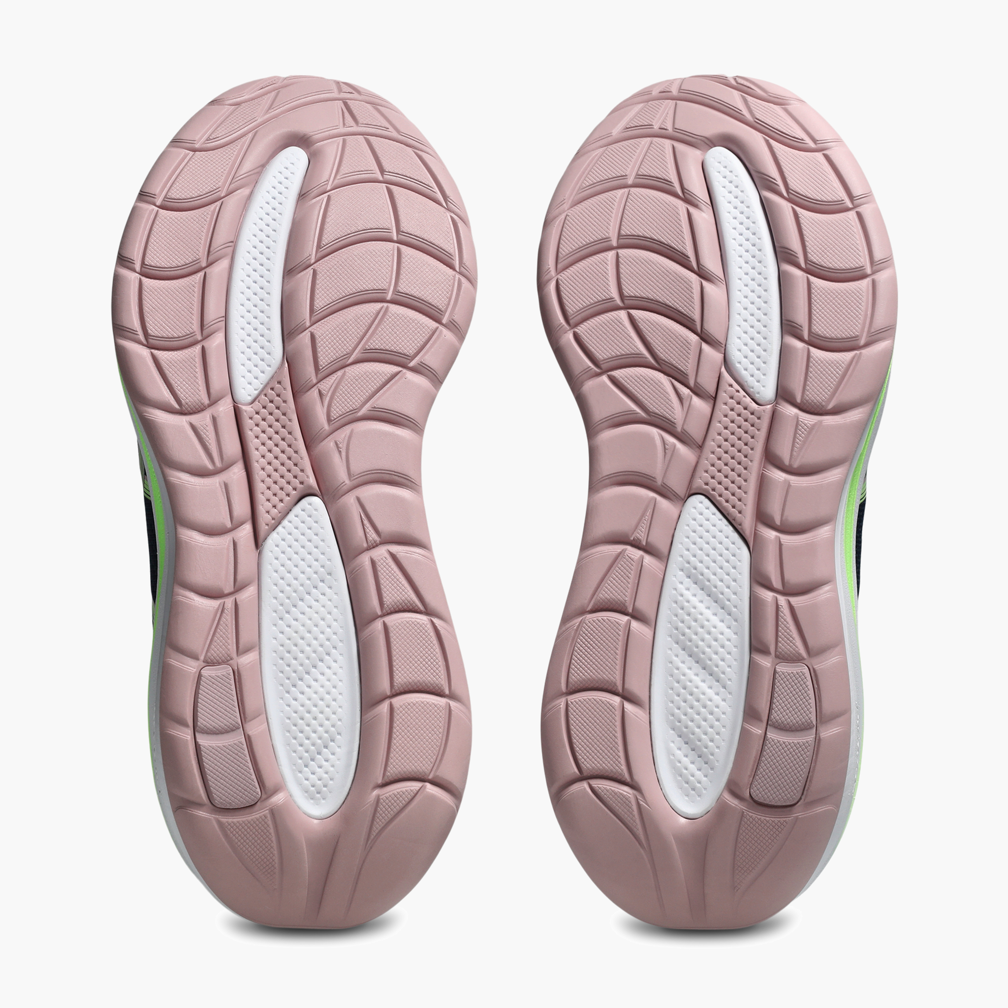 Sole angle shot of Women's Gel-Cumulus 28 in Midnight / Illuminate Green