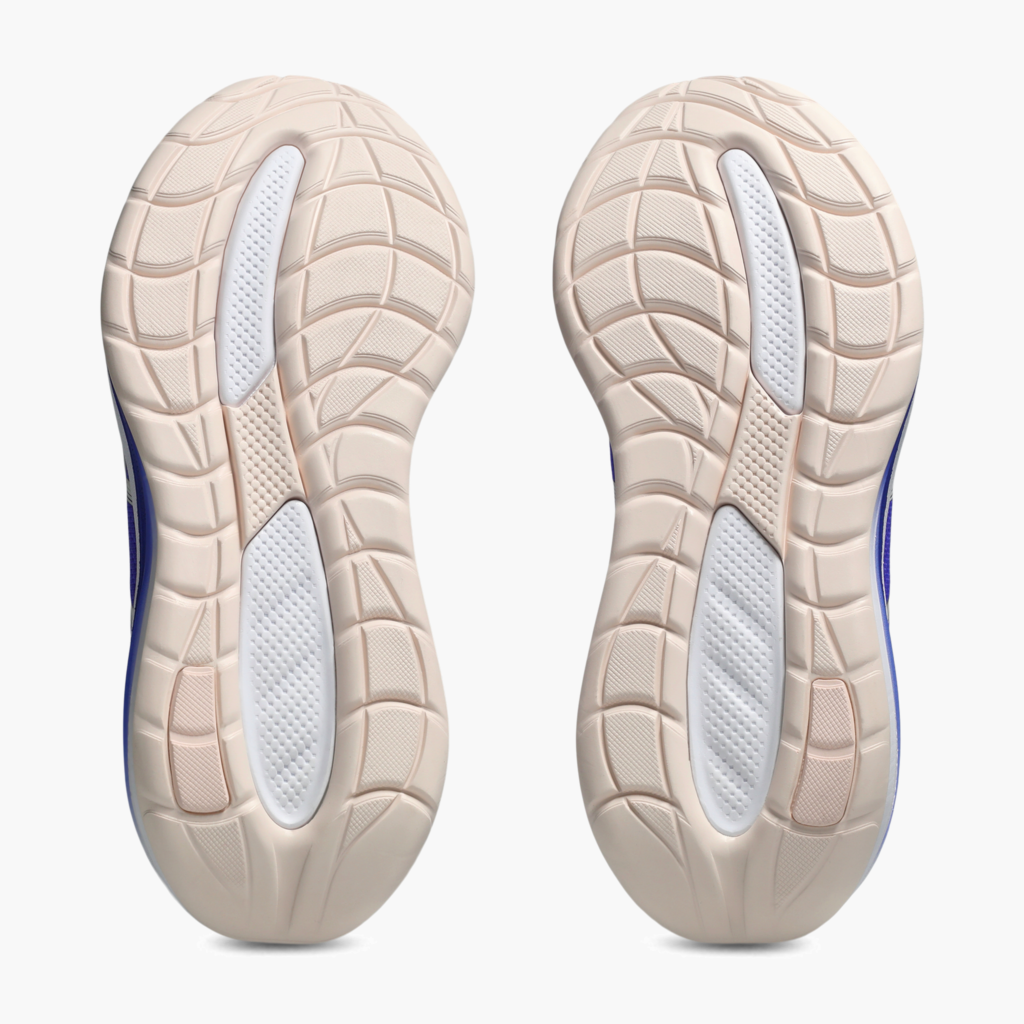 Sole angle shot of Women's Gel-Cumulus 28 in Cobalt Burst / Ivory